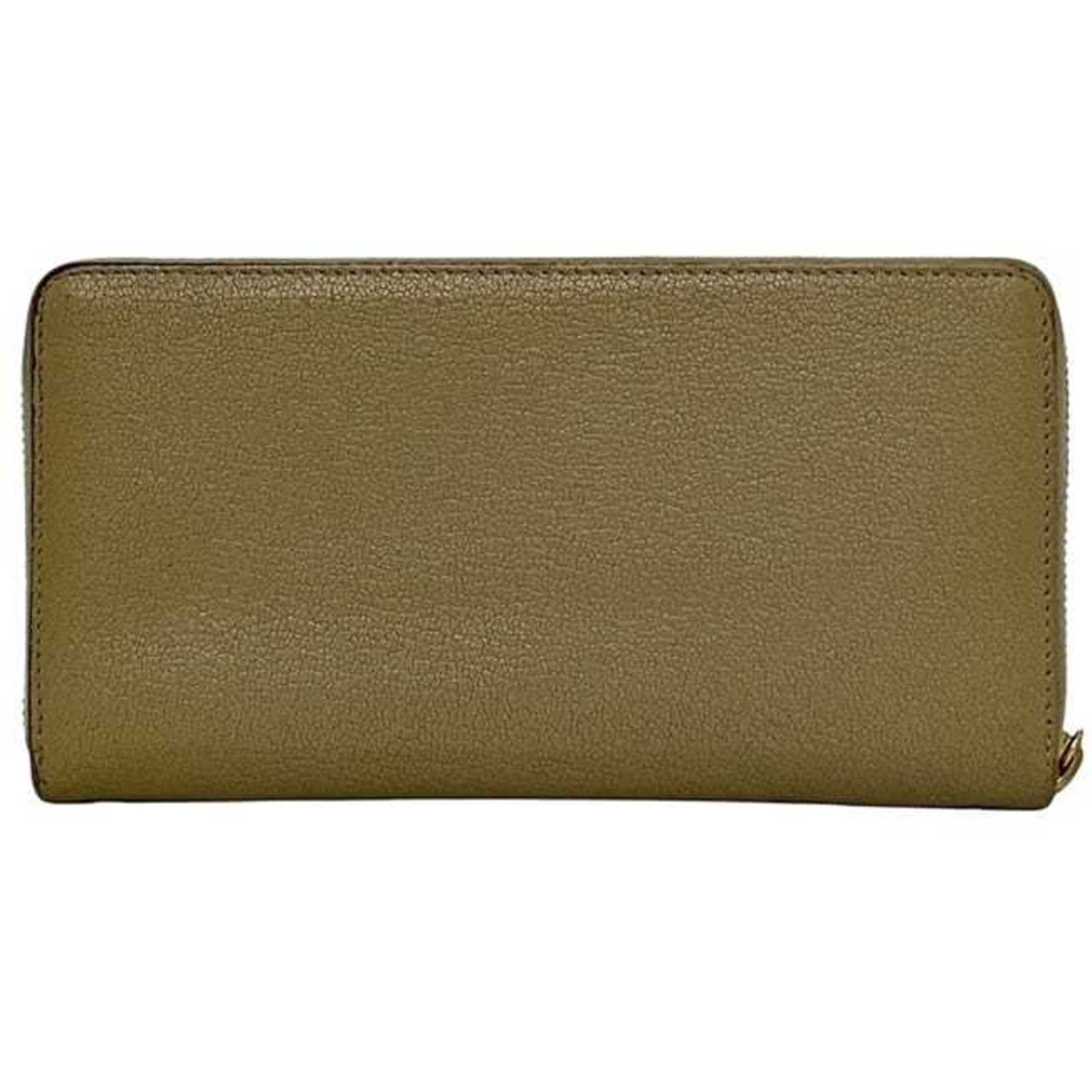 Balenciaga Round Long Wallet f-24475 Beige Classic 390187 AQ40G 9637 Leather A 568148 BALENCIAGA for Men and Women
