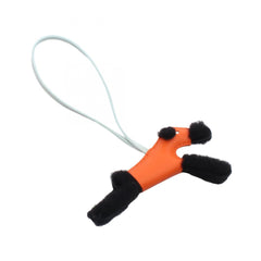 Hermes Buddy Charm Feu Vert Peppermint Accessory Sheepskin Agneau Milo Women's Orange Green Black — New - Store Return