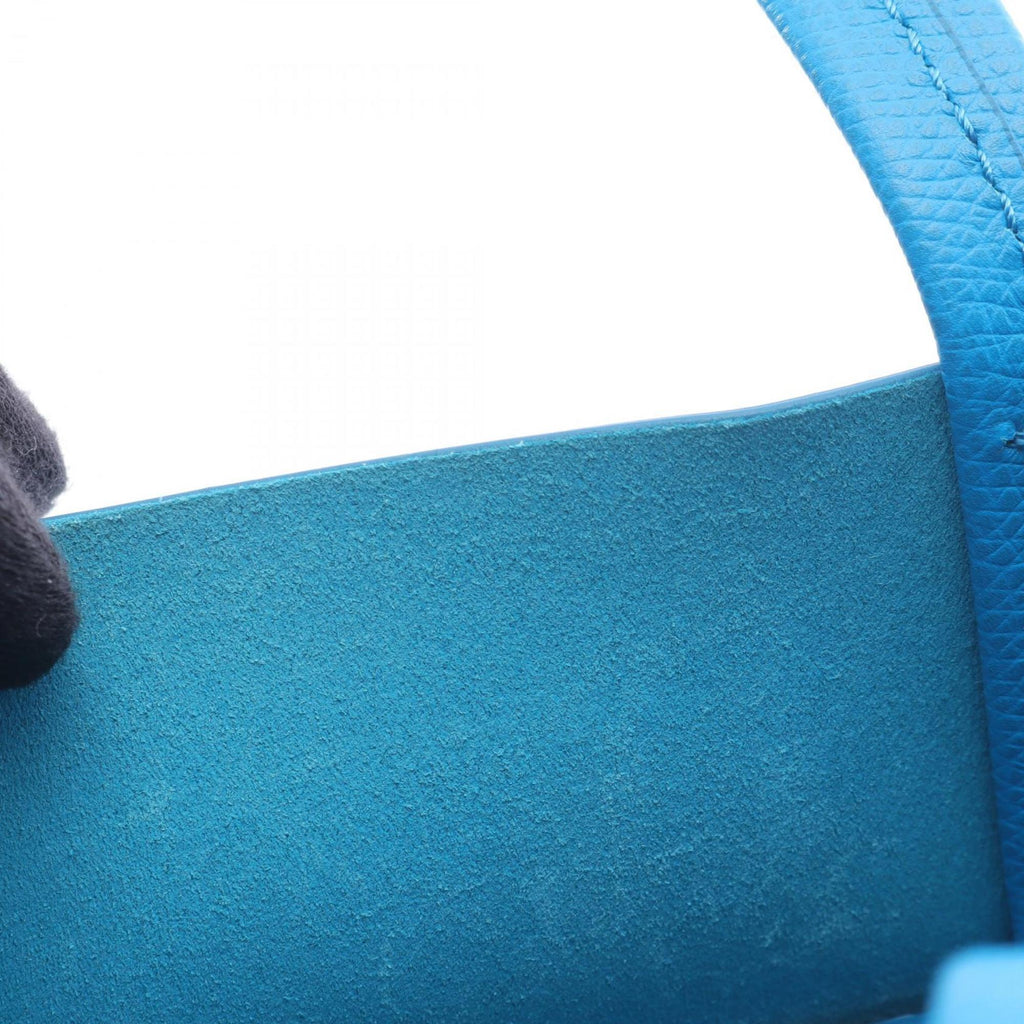 Celine Vertical Small Cabas Tote Bag, Leather, Women's, Blue