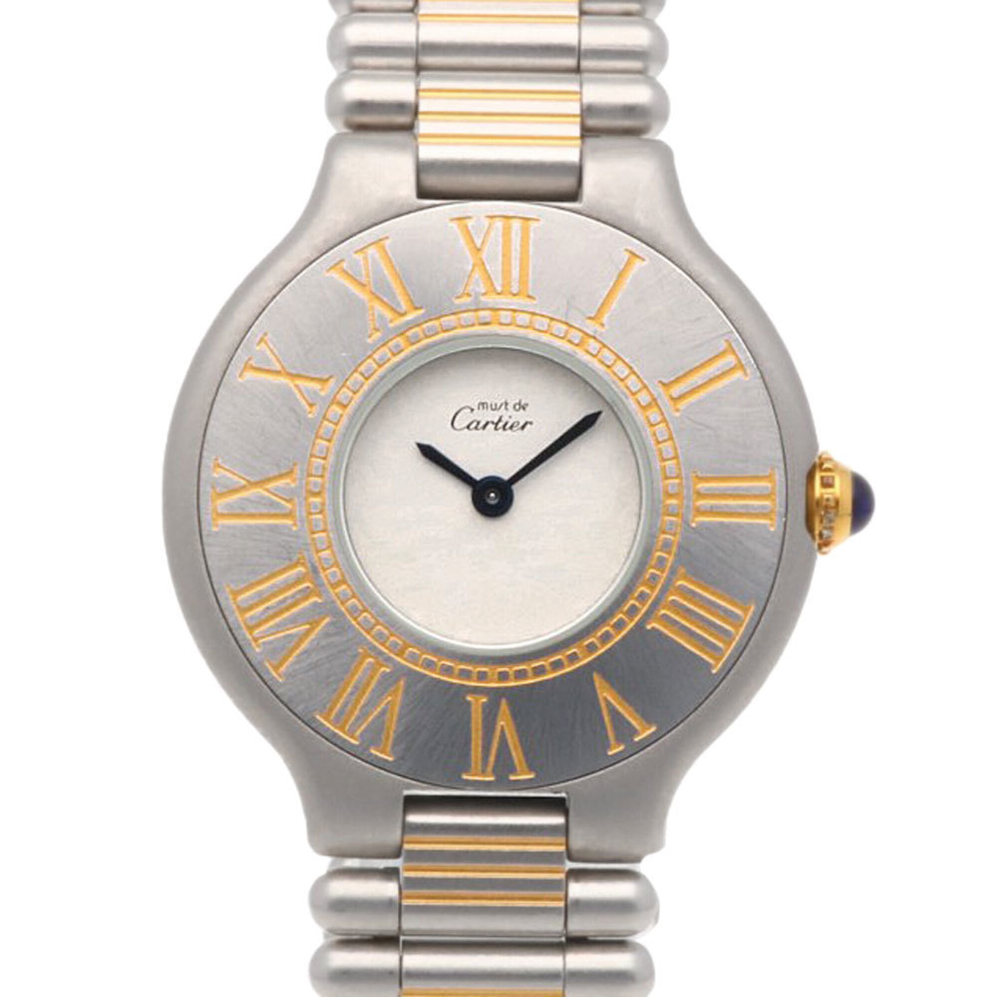 Cartier Must 21 Wristwatch, Stainless Steel, Automatic Winding, Overhauled, Men's/Women's, Used — Good
