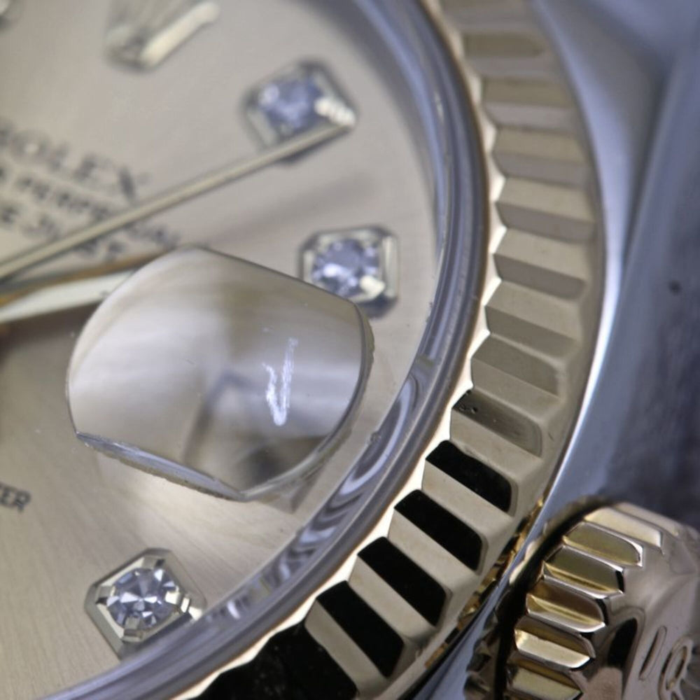ROLEX Datejust 10P Diamond 179173G Women's Watch SSx18K Yellow Gold 40580 — Good