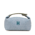 Hermès Bride A Black PM Handbag Pouch Navy Khaki Toile Officier Women's HERMES