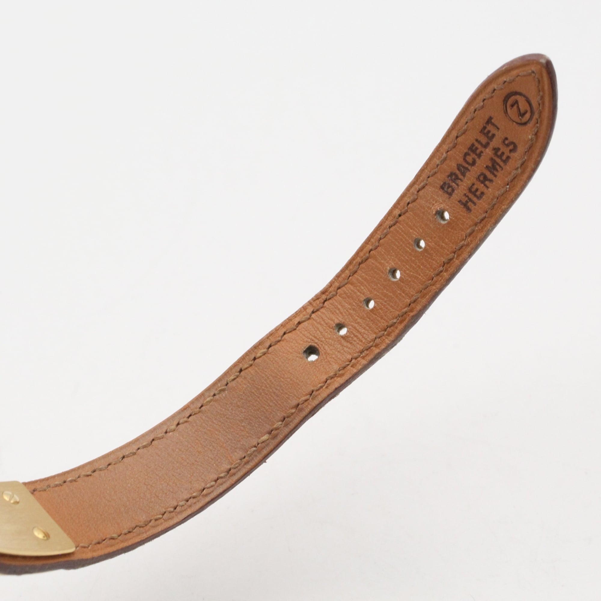 Hermes Kelly Watch, Gold Plated Leather Strap, Ladies' Champagne Color, KE1.201 — Very Good
