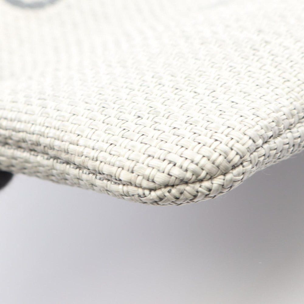 Chanel Deauville Second Bag Clutch Handbag Straw Women's Gray — New - Store Return