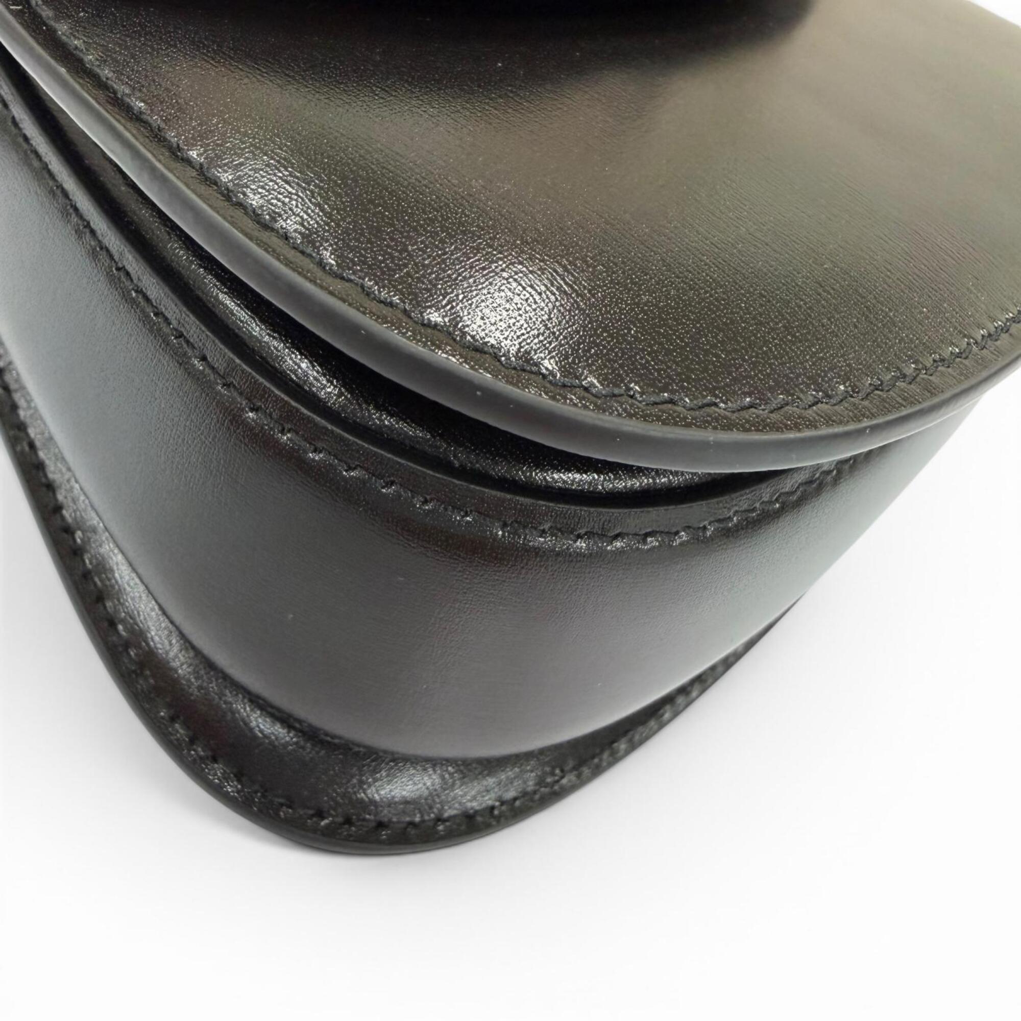 GUCCI 686864 Gucci Bamboo 1947 Mini Bag Leather 2-Way Handbag Shoulder Black Made in Italy Women's — Like New
