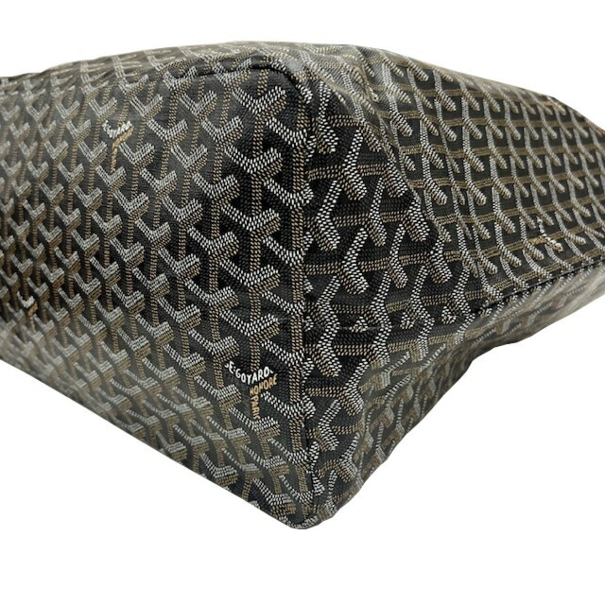 GOYARD Goyard Saint Louis GM Hulot Marcaj Custom Order Dog DOG Bulldog Black Brown Tote Bag Men's Women's