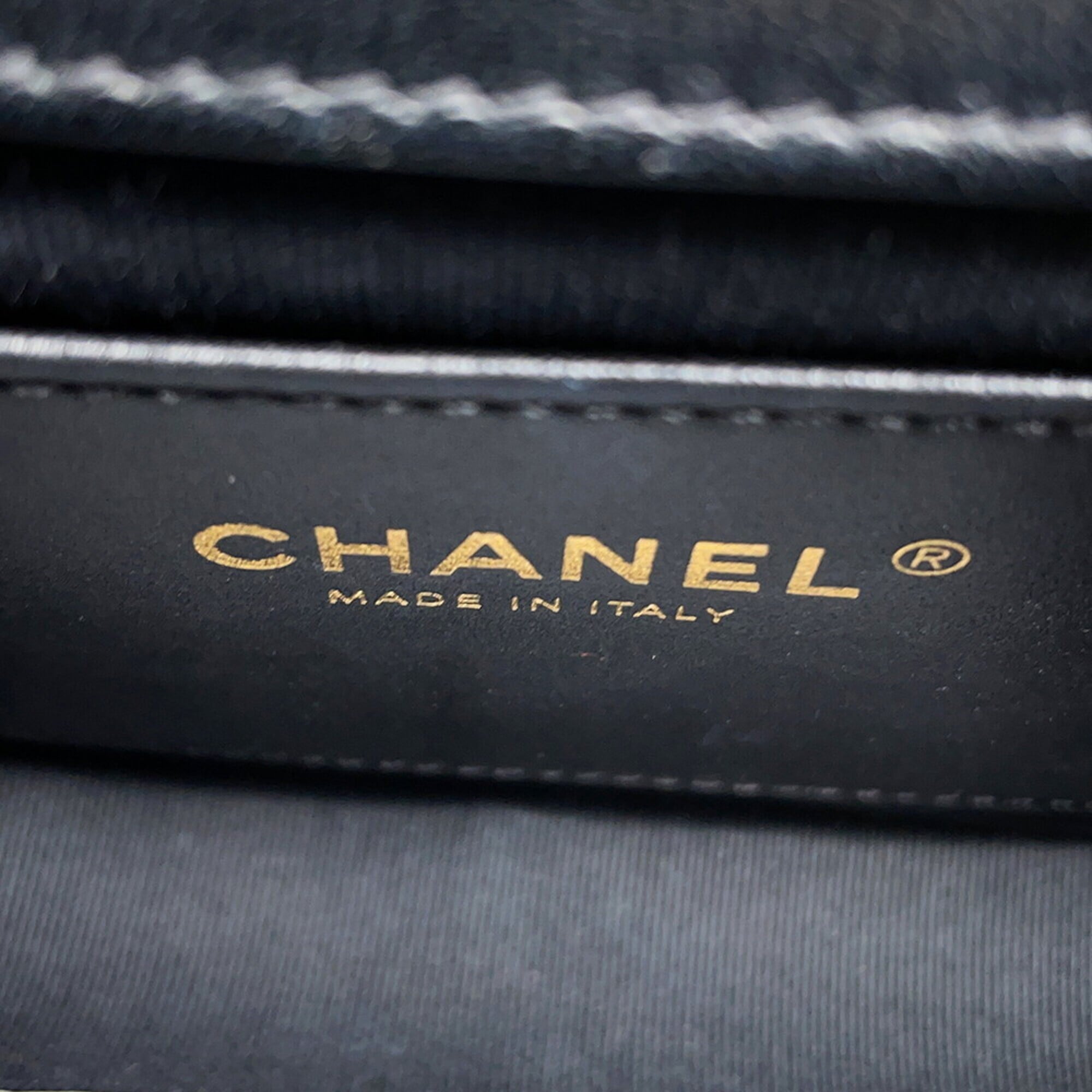 Chanel Chain Shoulder Bag Matelassé Mini Flap Coco Mark Lambskin AS4862 CHANEL Handbag Black Women's — Like New