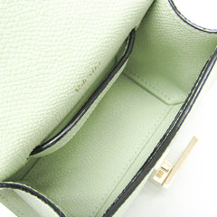 Valextra ISIDE BELT SGES0061028LOCPL99 Women's Leather Fanny Pack,Shoulder Bag Light Green — Like New