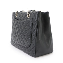 Chanel Matelasse Grand Chain Tote Handbag GST Caviar Leather Black A50995 — Like New