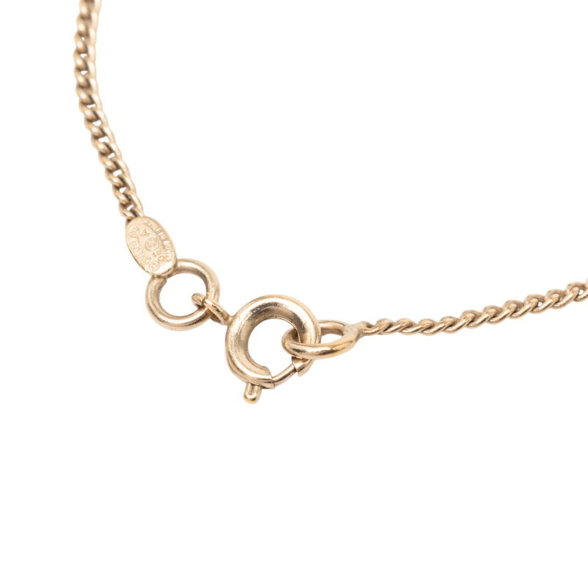 CHANEL Coco Mark Matelasse Motif Bracelet, Gold Plated, Women's