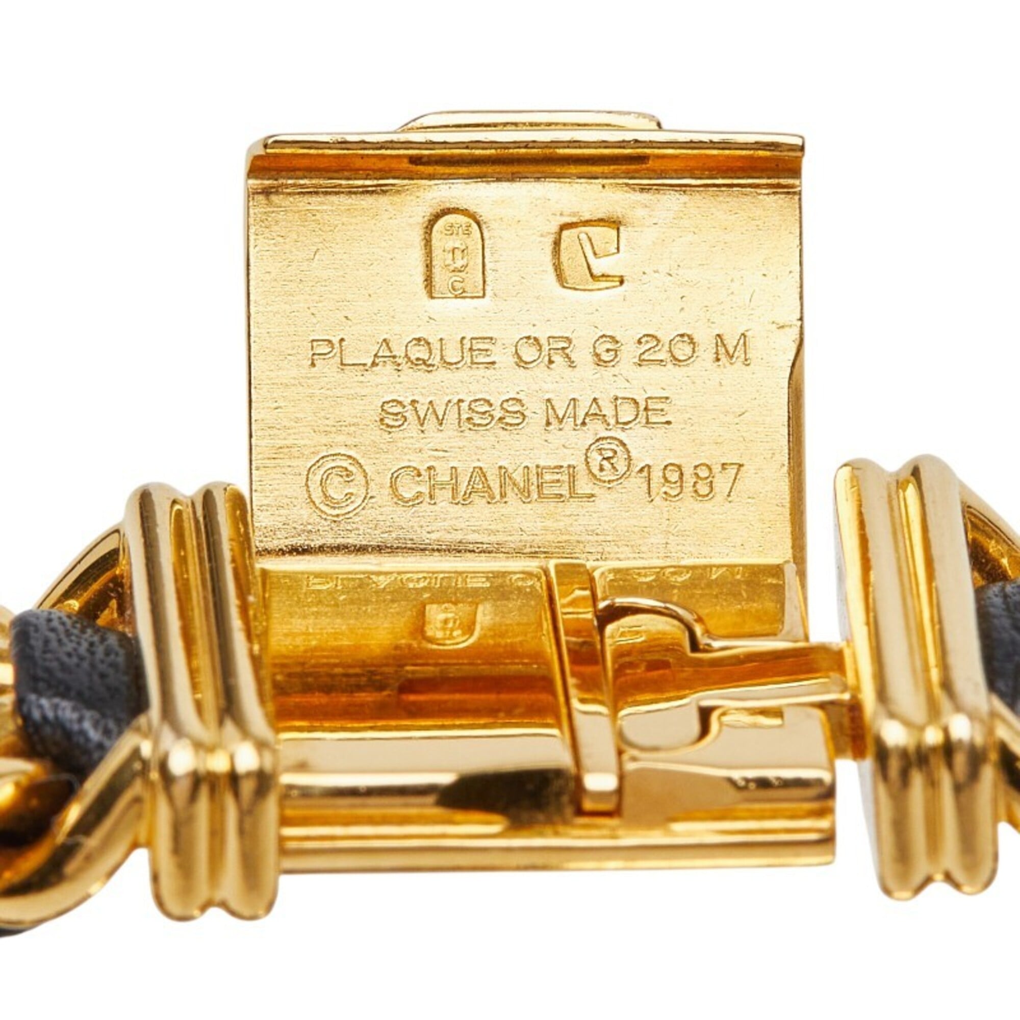 Chanel Première L Watch H0001 Quartz Black Dial Plated Leather Onyx Women's CHANEL — Good