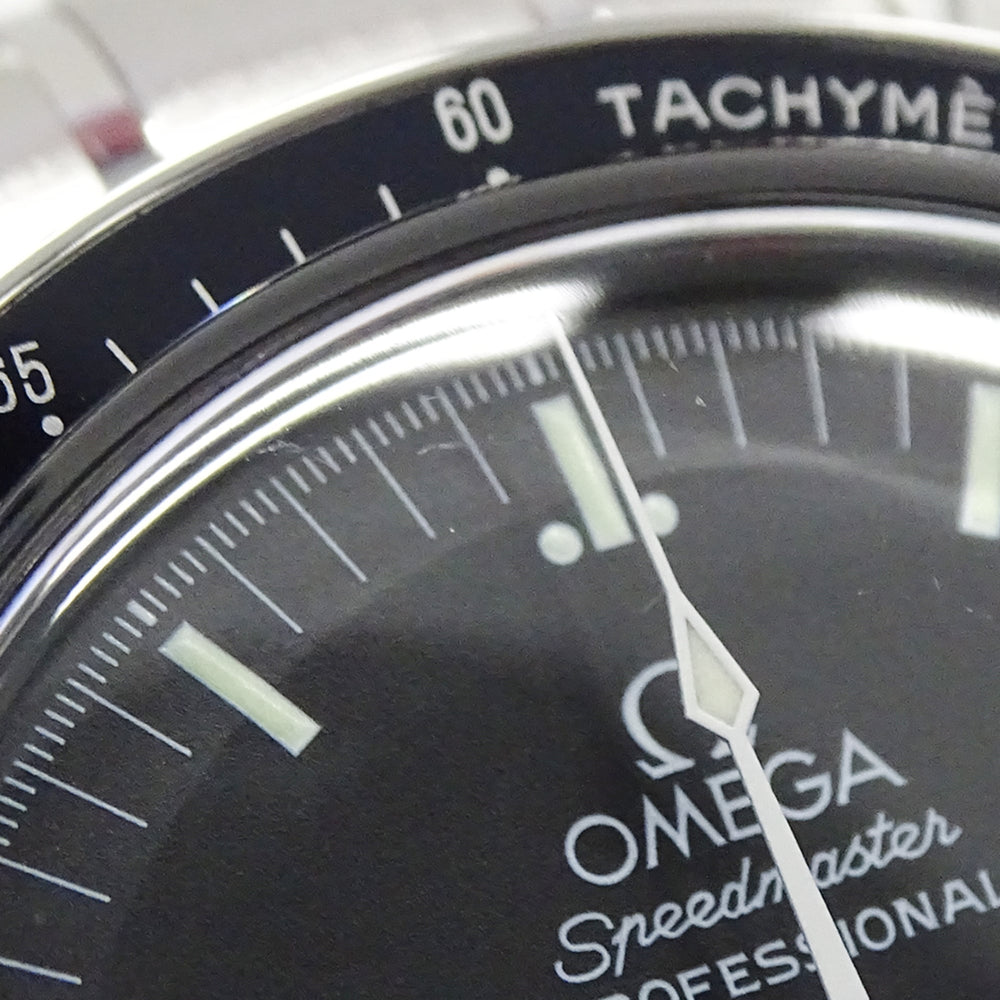 Omega Speedmaster 3597.11.00 Men's Watch, Brand: Missions Apollo Chronograph, Manual Winding, Stainless Steel (SS), Silver & Black — Good