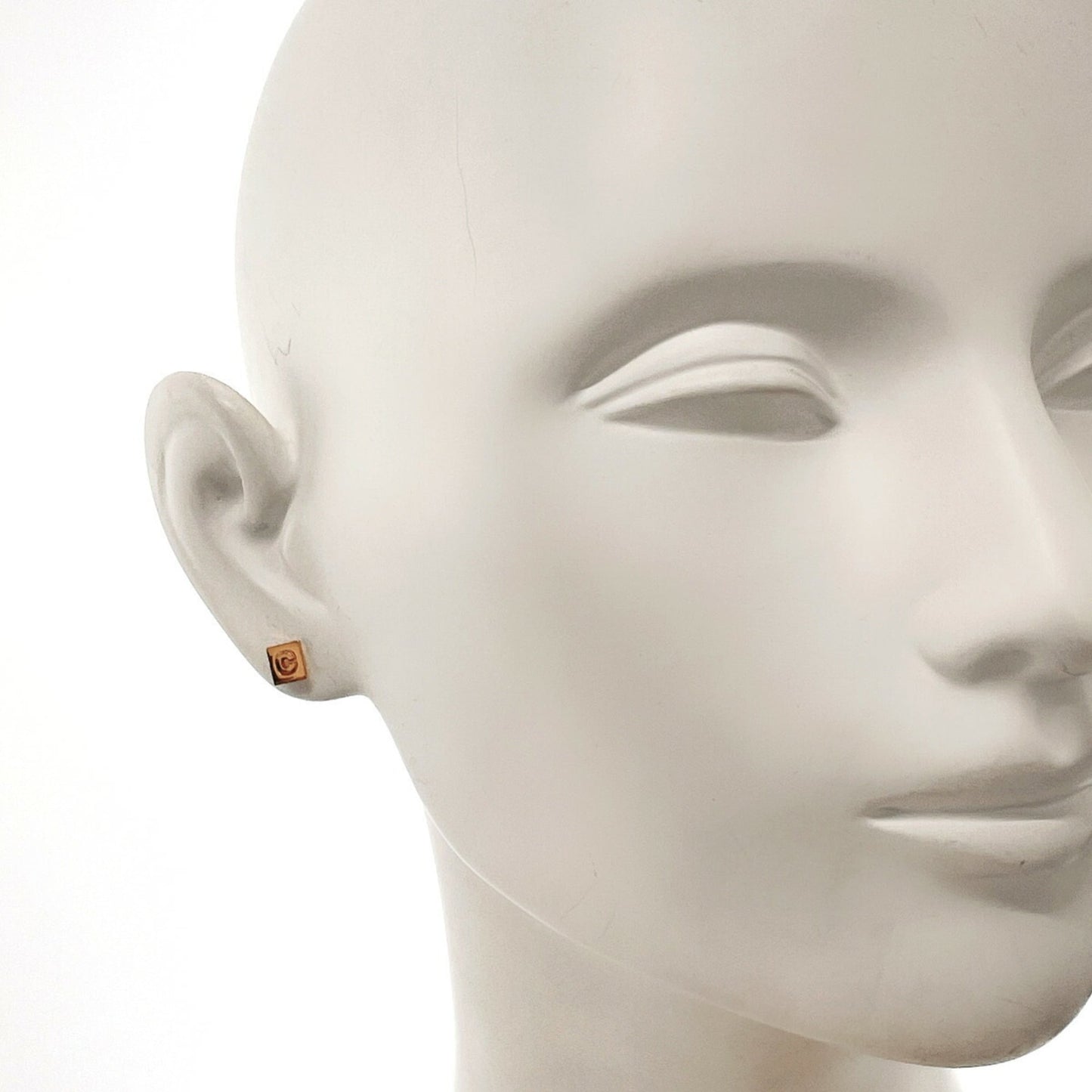 CELINE Anchor Motif Earrings, Metal, Gold, Women's, N5038322