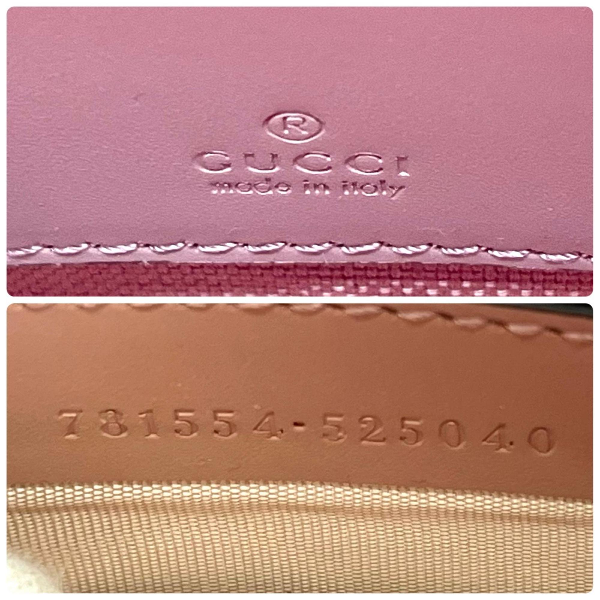 Gucci GG Mini Shoulder Bag 781554 Leather Pink Women's