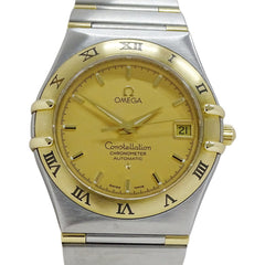 Omega Constellation 1302.10 Men's Watch, Brand Name, Date, Automatic Movement, Stainless Steel (SS), Gold (YG), Half Bar — Good