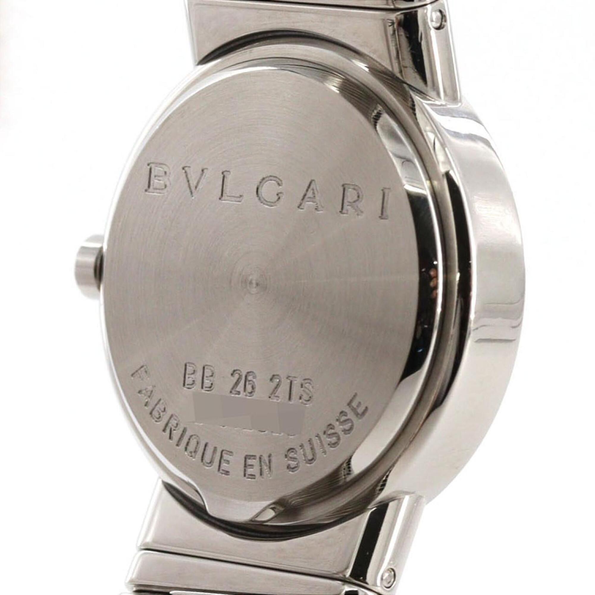 Bvlgari Tubogas 11P Large Size BB262TS Stainless Steel Quartz Watch — Good