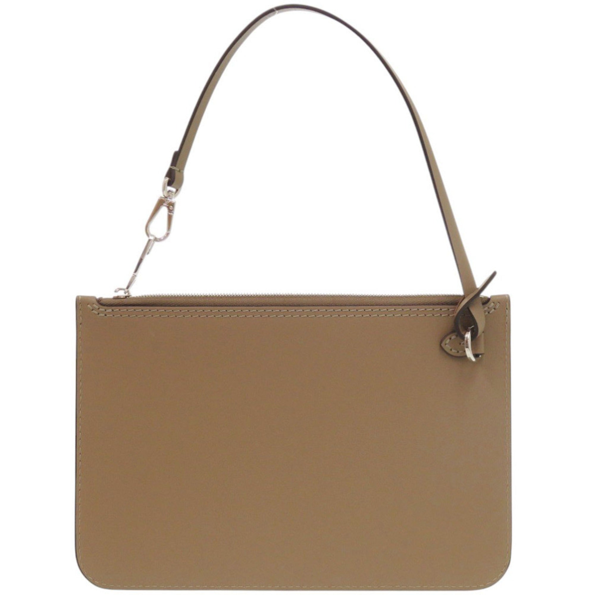 Like New Louis Vuitton Hina MM Pouch, Leather, Brown, LV 1988 LOUIS VUITTON — Like New