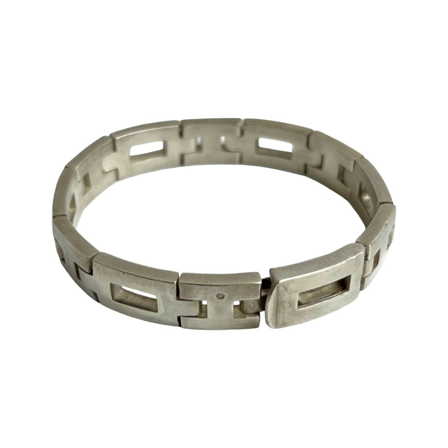 HERMES Hercules Silver 925 Bracelet Chain Bangle for Men and Women, 823-9