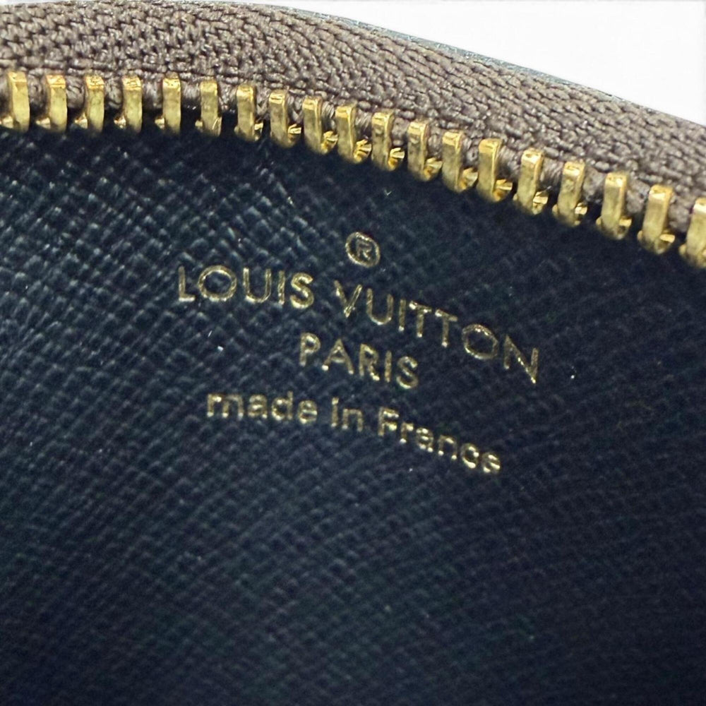 LOUIS VUITTON M68756 Monogram Giant Reverse Leather Pochette Trio Brown Made in France Women's with Dust Bag — Like New