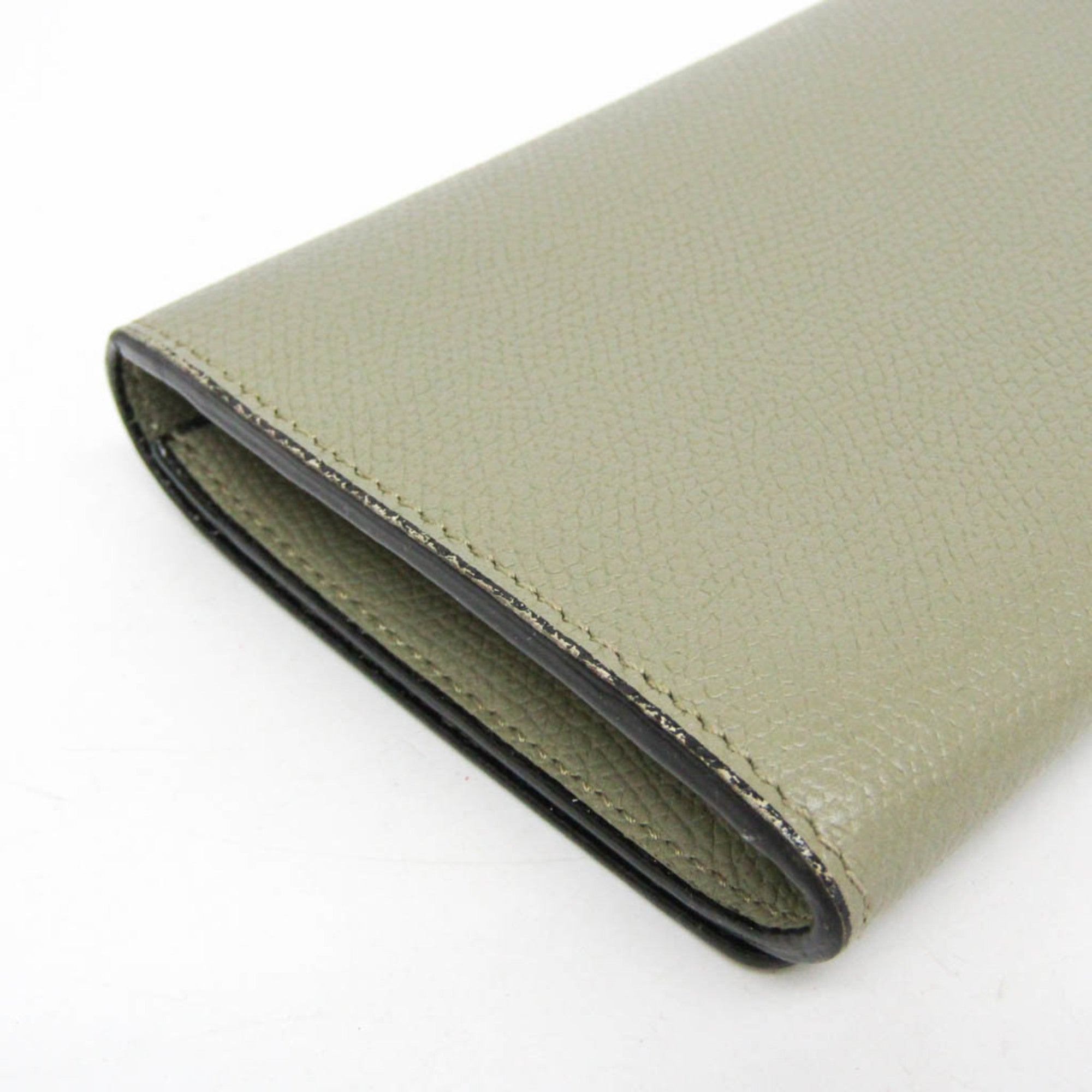 Valextra Women's Leather Long Wallet (bi-fold) Green