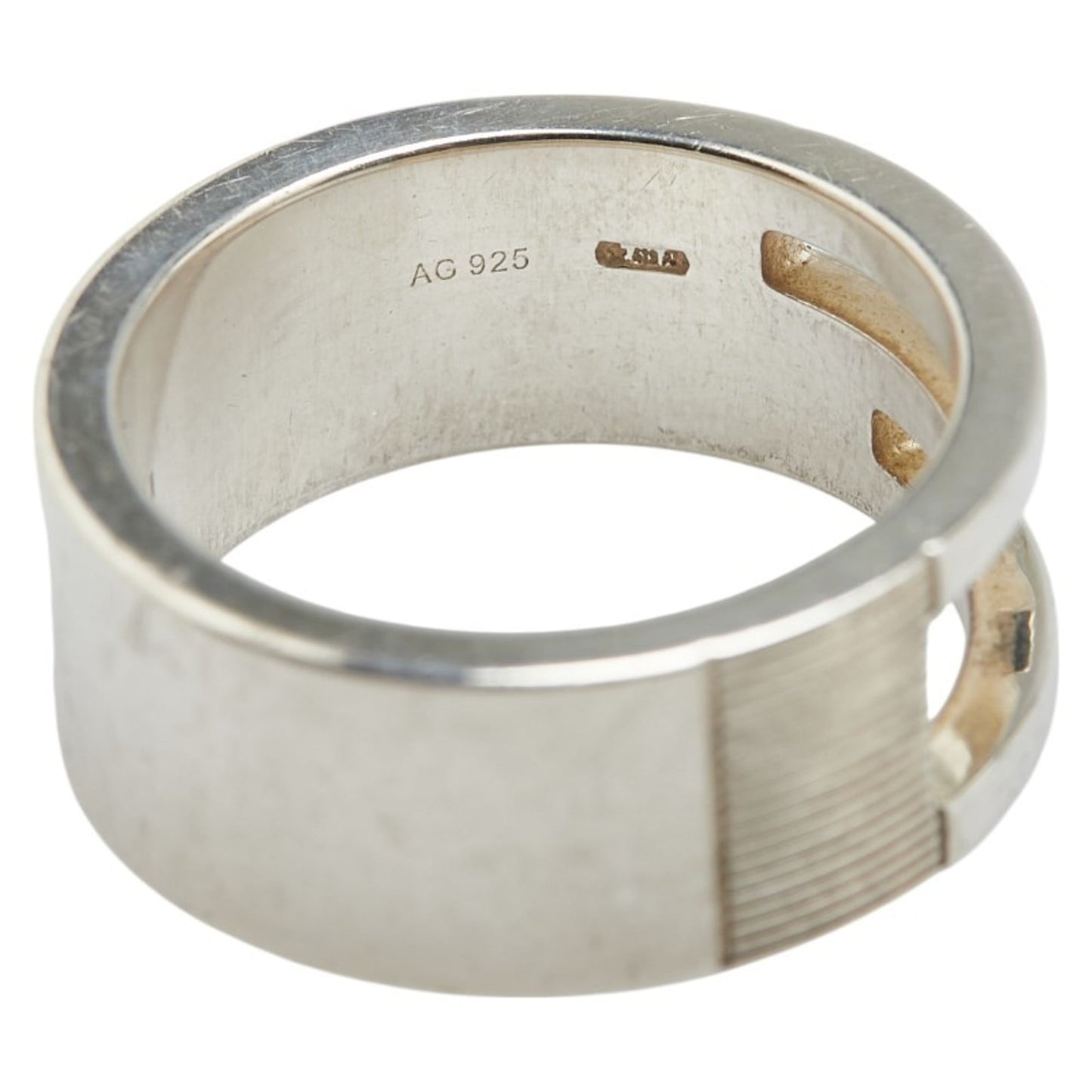 Gucci Branded G Ring #13 SV925 Silver Men's GUCCI