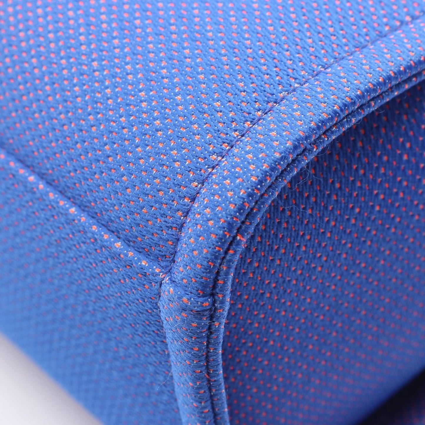 CHANEL Deauville PM Tote Bag, Canvas and Leather, Women's, Blue Red, A66939