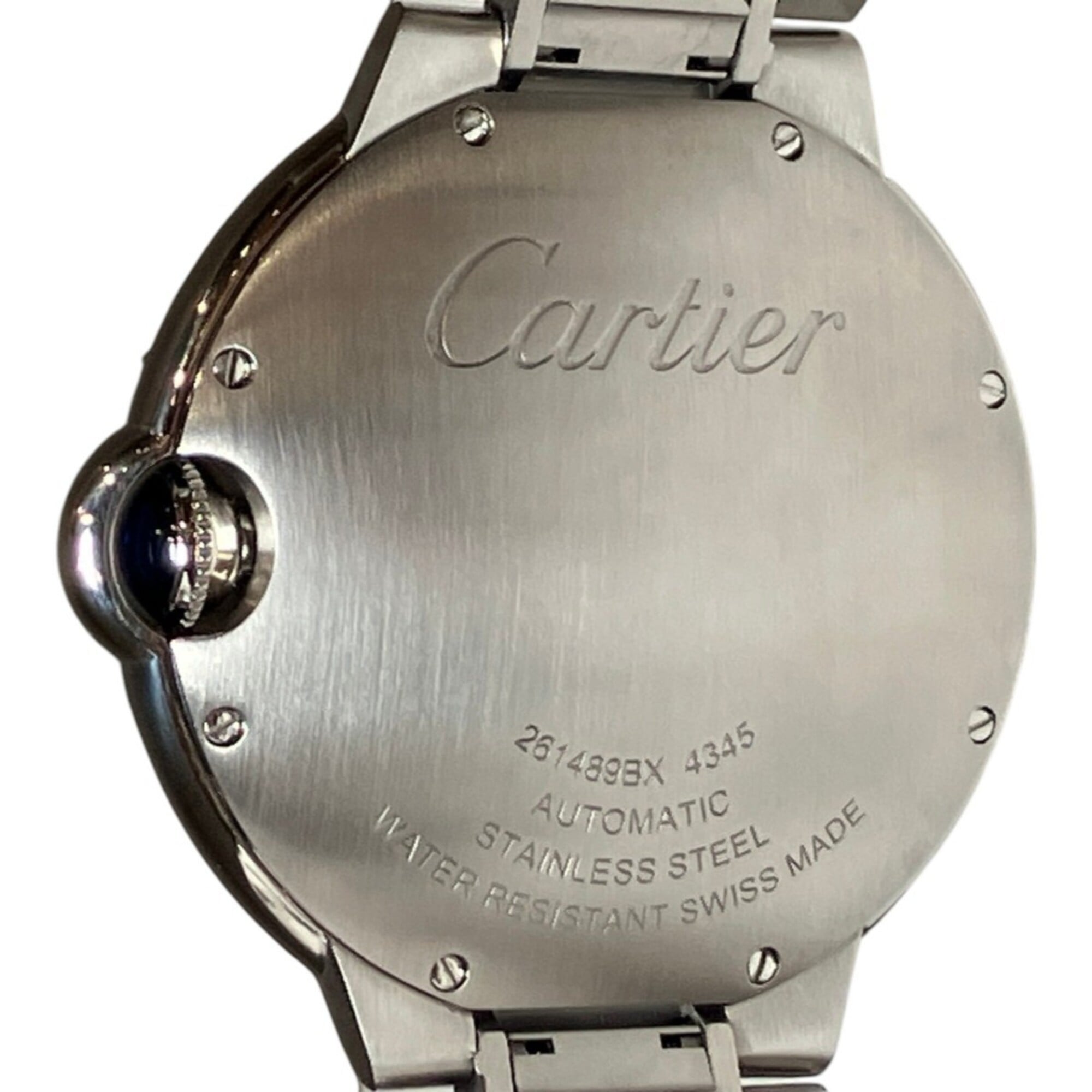 Cartier Ballon Bleu de automatic watch, 116.4g total weight, stainless steel case, gray dial, model WSBB0060 — Very Good