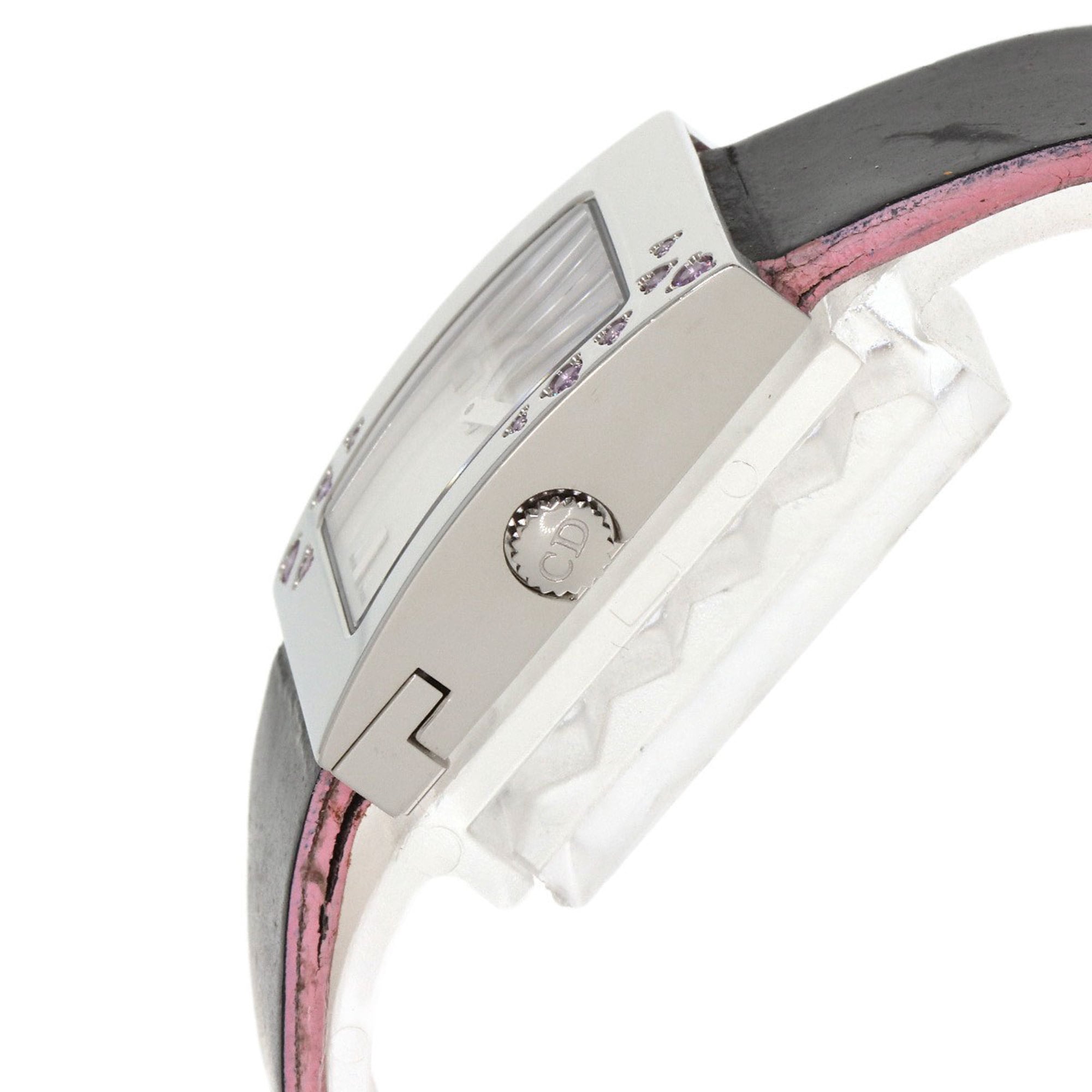 Christian Dior D78-1093 Malice Pink Sapphire Watch in Stainless Steel and Enamel for Women