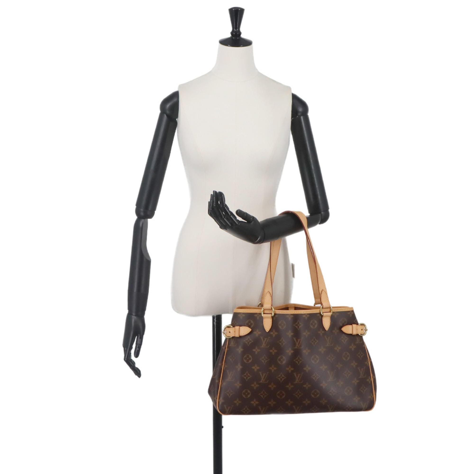 Louis Vuitton Monogram Batignolles Horizontal Tote Handbag, Brown, M51154, Gold Hardware — Like New