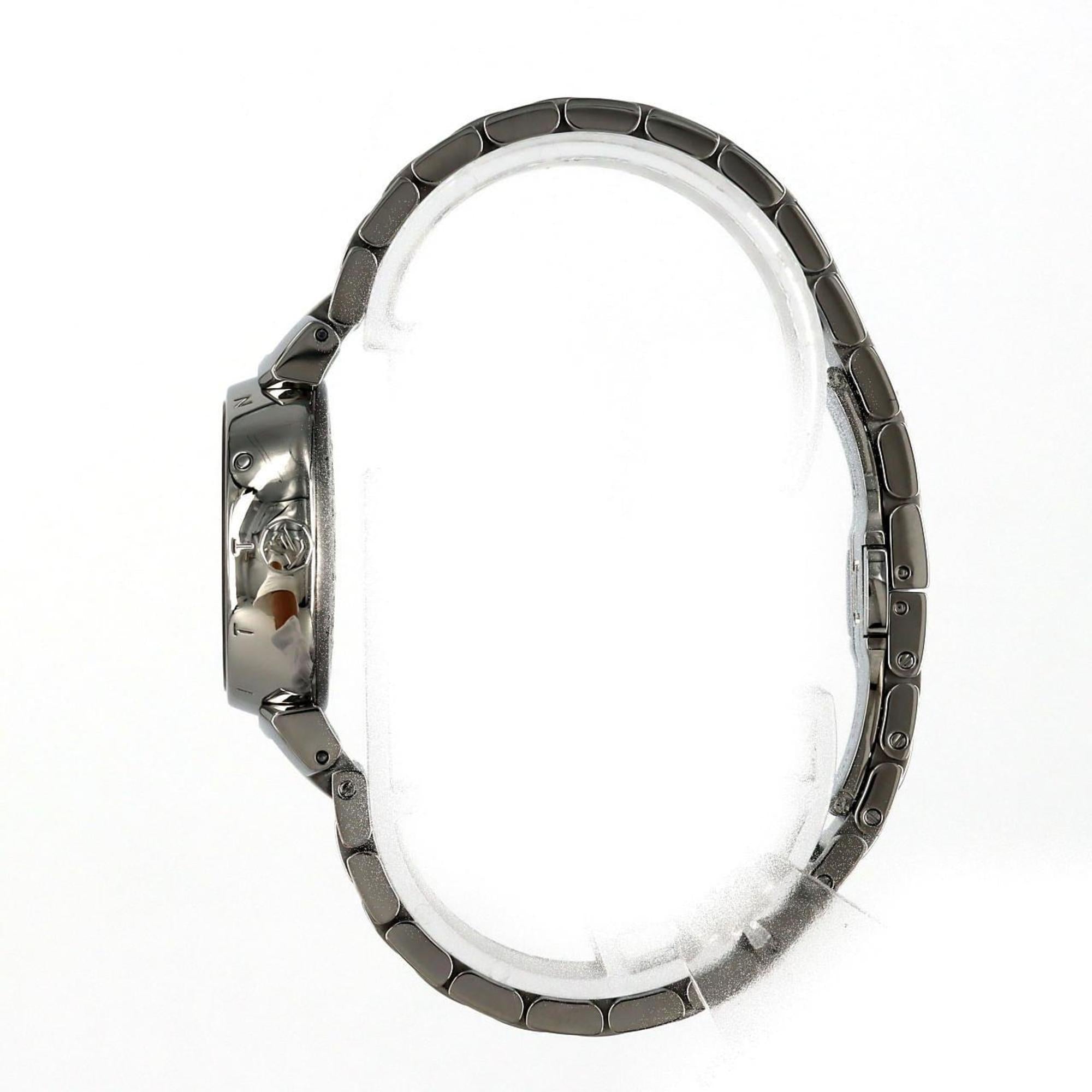 Louis Vuitton Tambour Q121K SS Wristwatch Quartz — Very Good