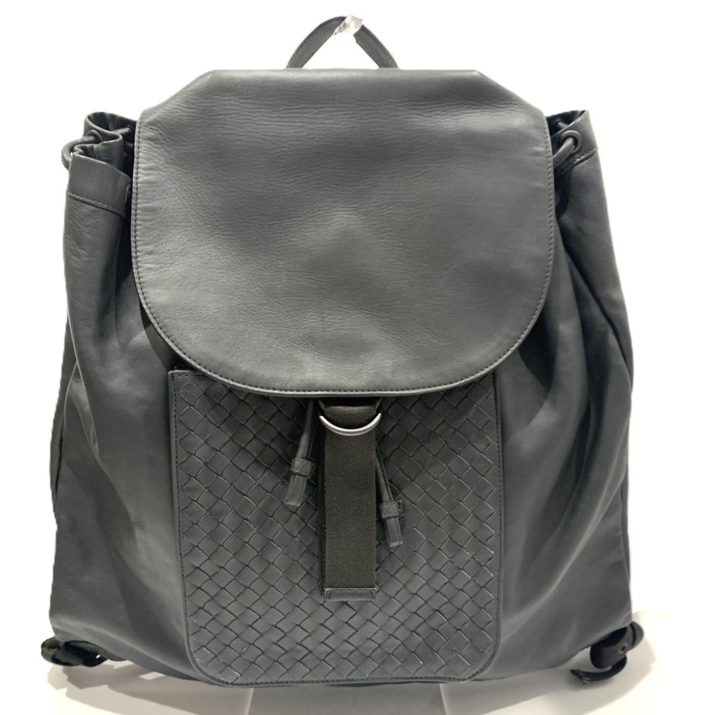 Bottega Veneta Intrecciato Calf Leather Backpack in Gray
