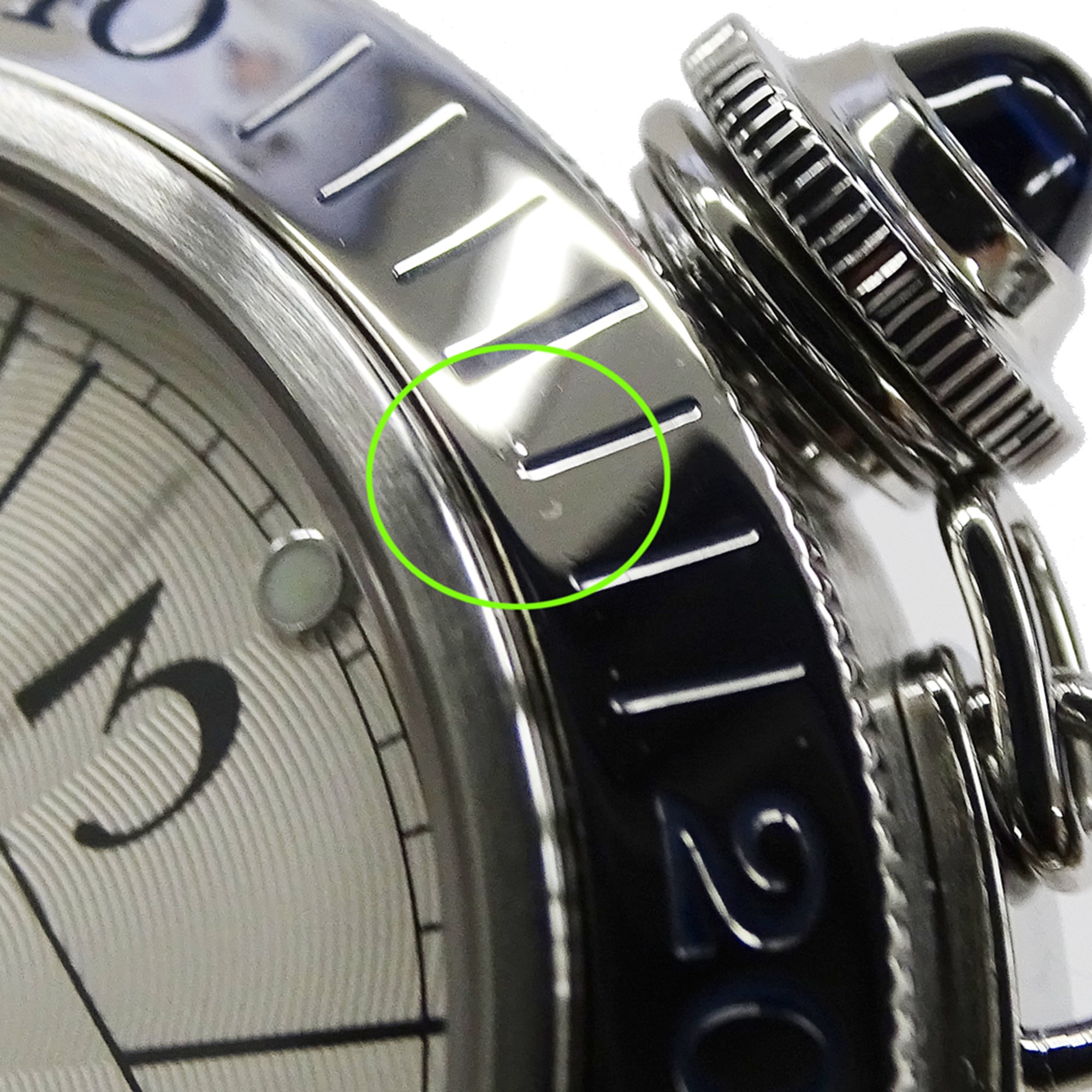 Cartier Pasha Men's Watch, Power Reserve, GMT, Date, Automatic, Stainless Steel (SS), W31037H3, Silver, Round — Good