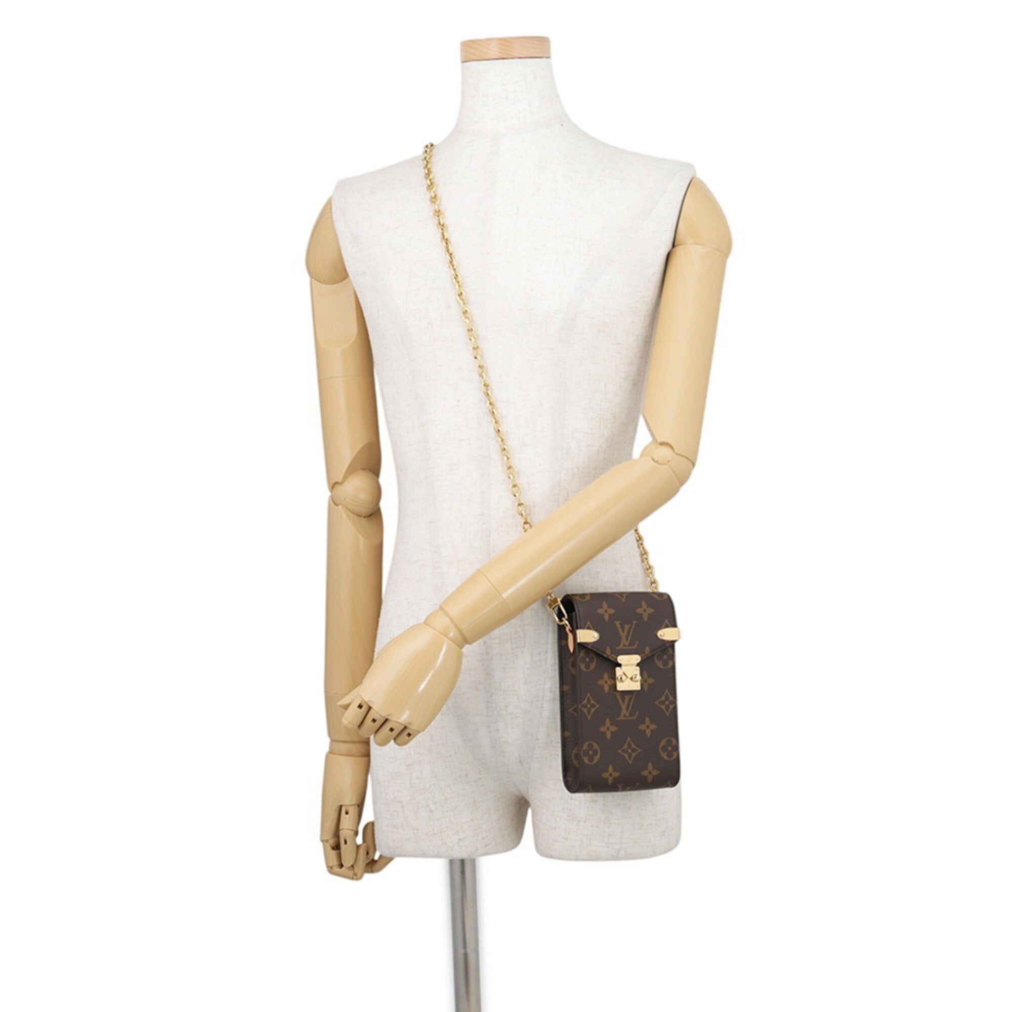 Louis Vuitton Chain Phone Pouch Monogram Metis M13572 LOUIS VUITTON Handbag Pochette — Like New