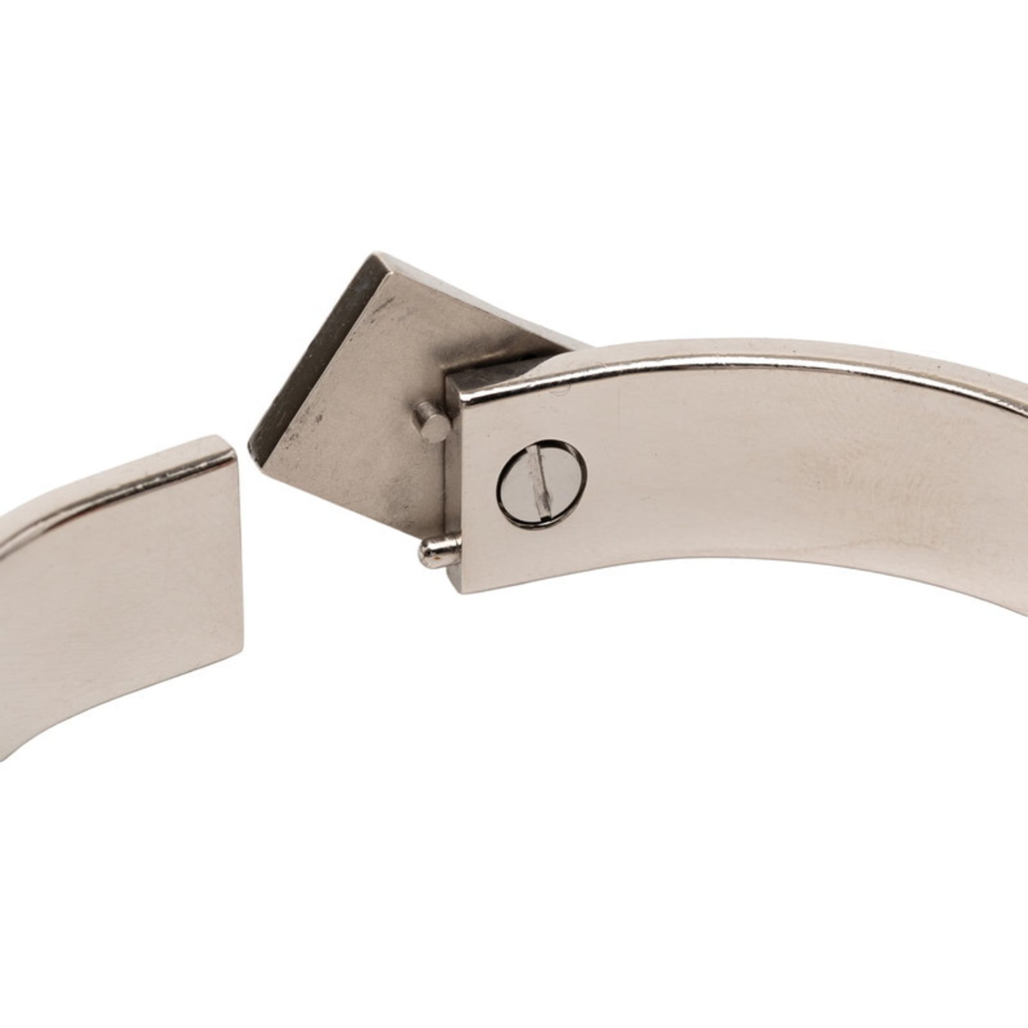 Hermes Hermès Click-Clack PM Penguin Bangle in Silver and Multicolored Metal for Women
