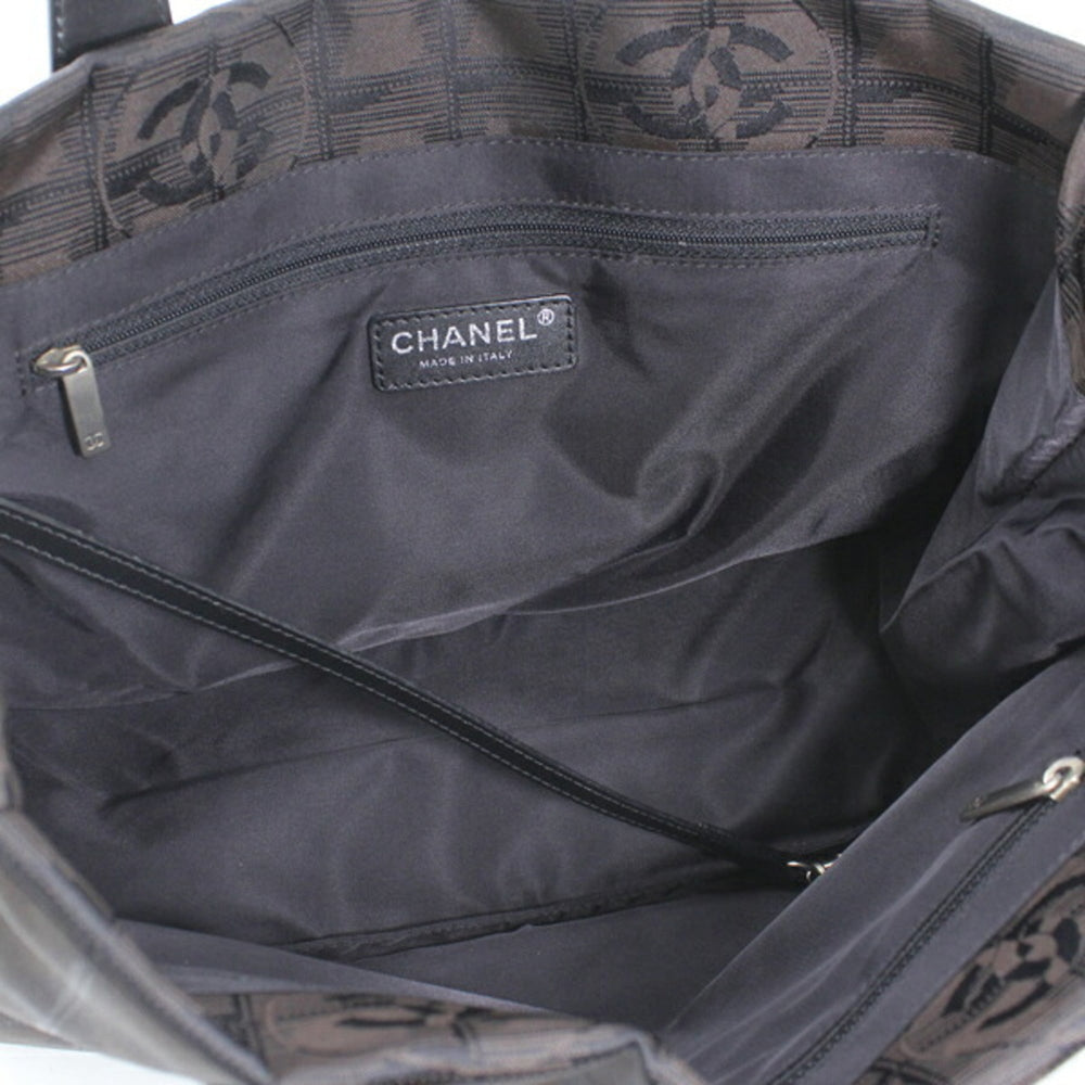CHANEL New Travel Line Tote PM Dark Brown Bag Handbag Women's Nylon T6249 — New - Store Return