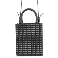 Celine Mini Vertical Cabas Leather Handbag 194372DT2 CELINE 2-way Shoulder Bag Black White — Like New