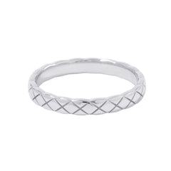 Chanel Coco Crush Collection Mini Ring, 18K White Gold, Size 60, J11793 — Like New