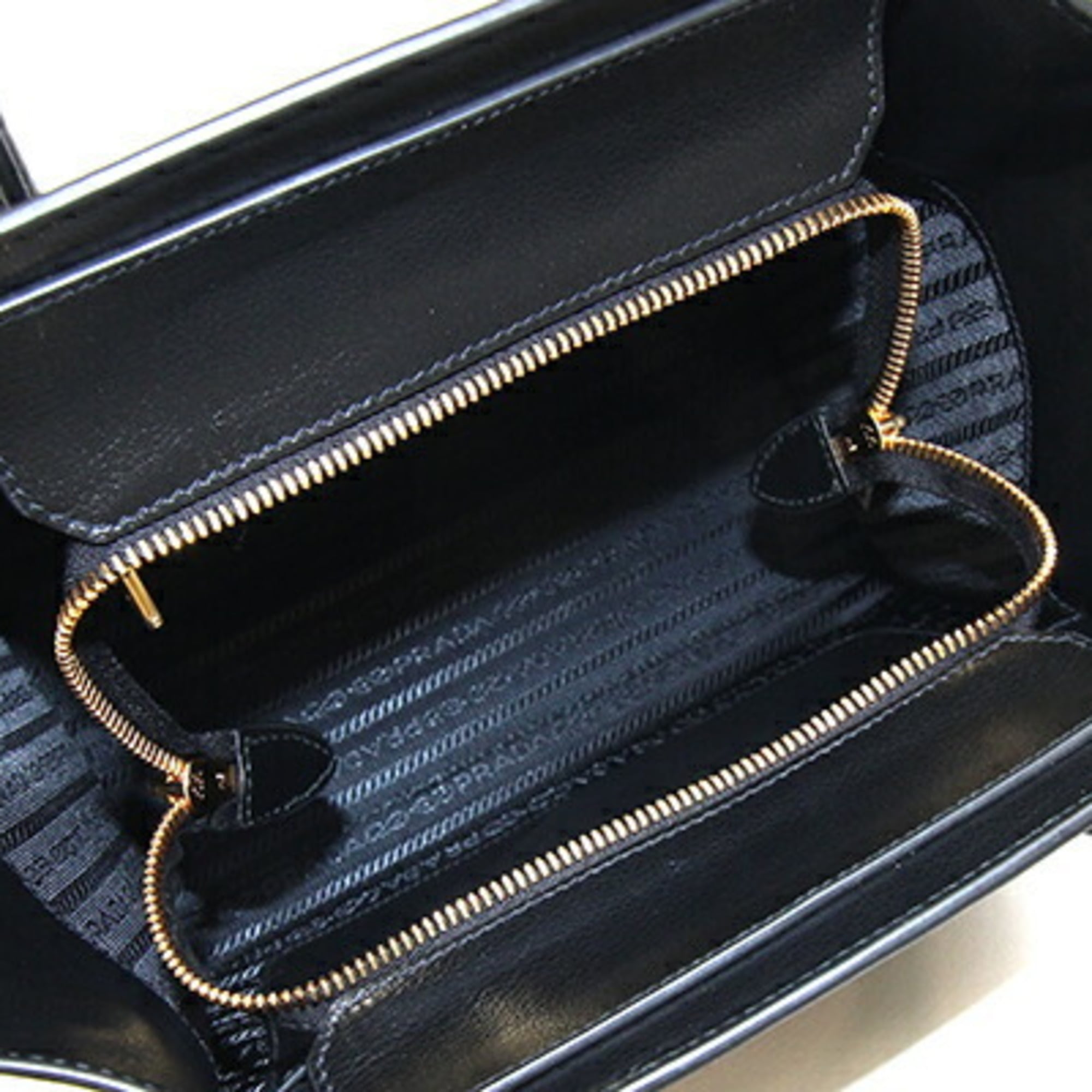 Prada Handbag 1BG369 Black Leather Shoulder Bag for Women