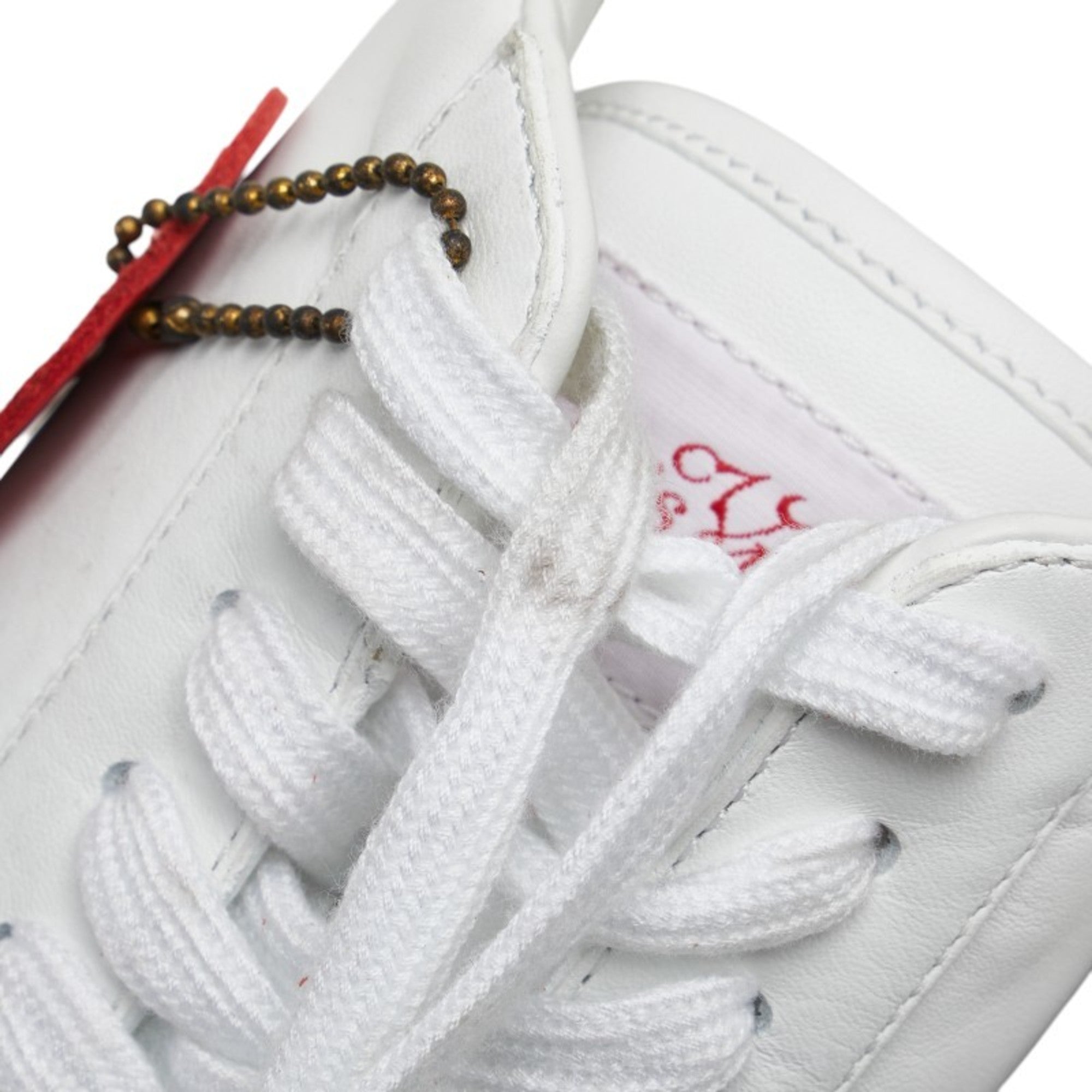 Louis Vuitton Rivoli Line Sneakers Size: 5 1/2 White Red Leather Rubber Women's LOUIS VUITTON