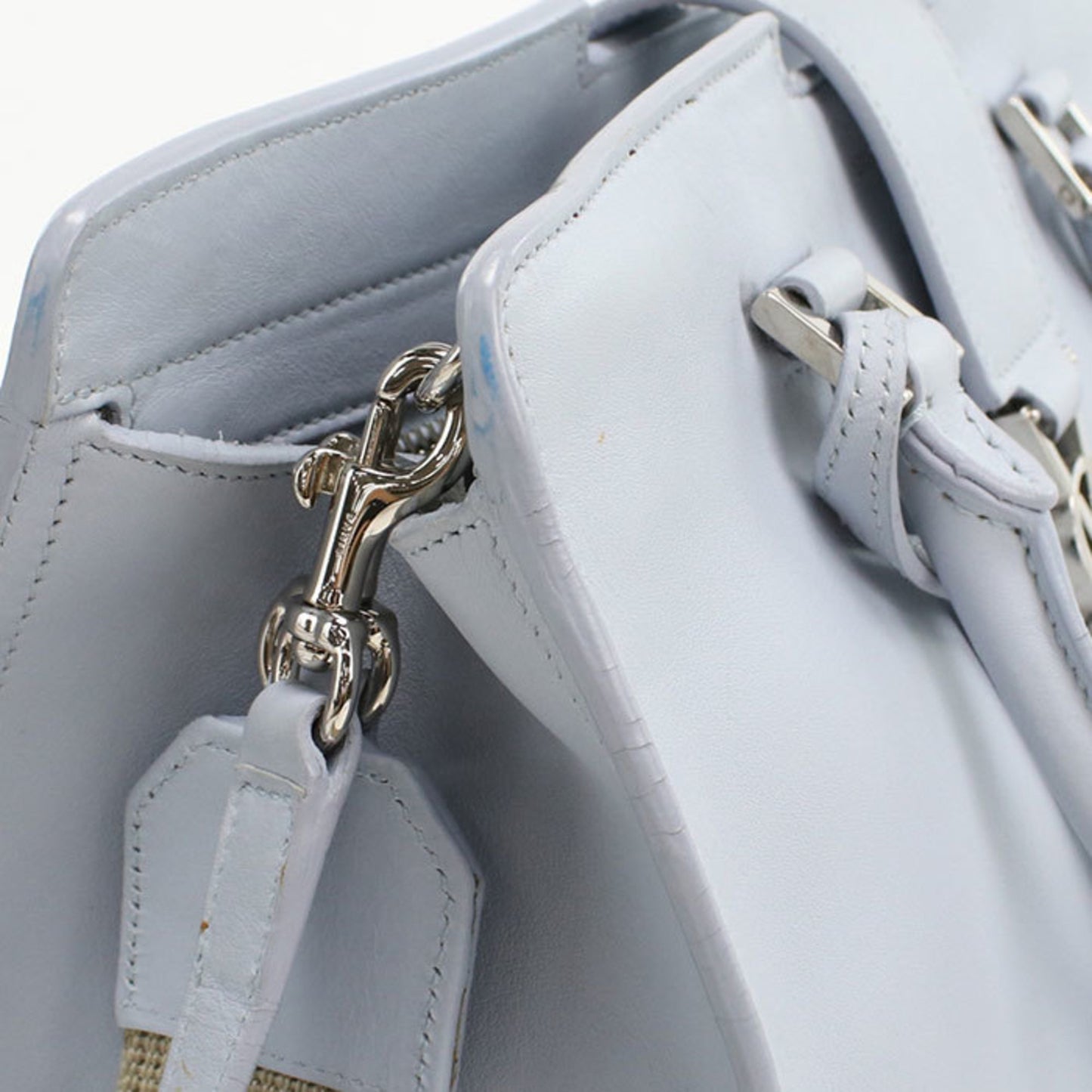 SAINT LAURENT Baby Cabas Handbag SL90157 421871 2-Way Handbag, Blue, Women's