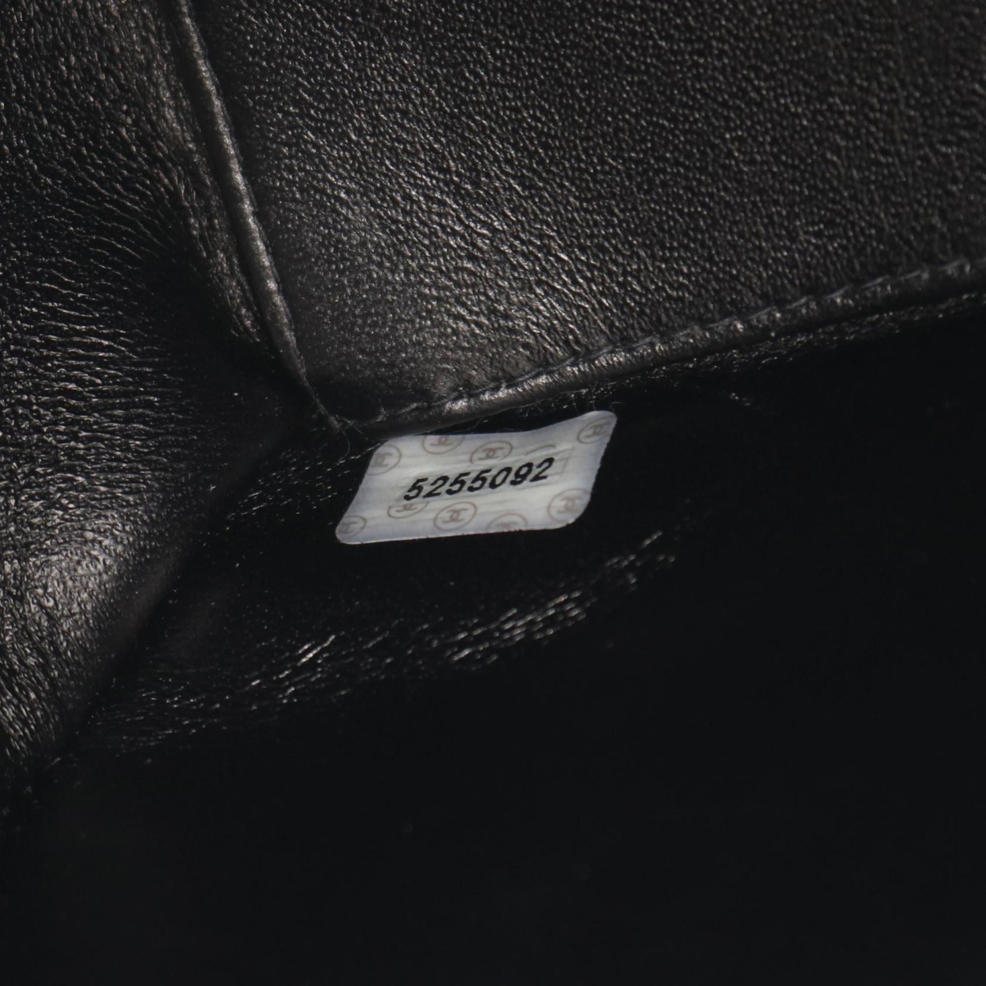 CHANEL Matelasse Shoulder Bag/Handbag in Grained Calfskin Leather, Women's, Black