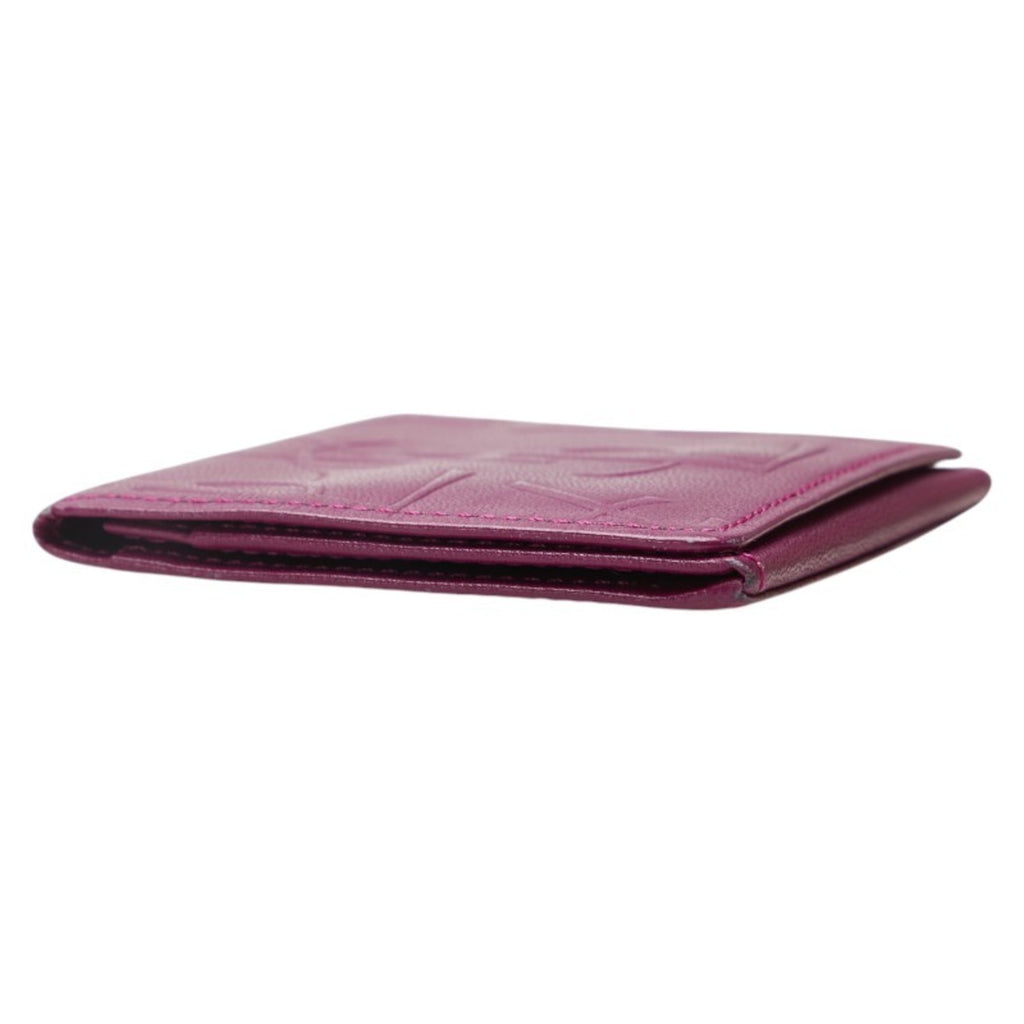 Saint Laurent YSL logo wallet/coin case, purple leather, women's, SAINT LAURENT