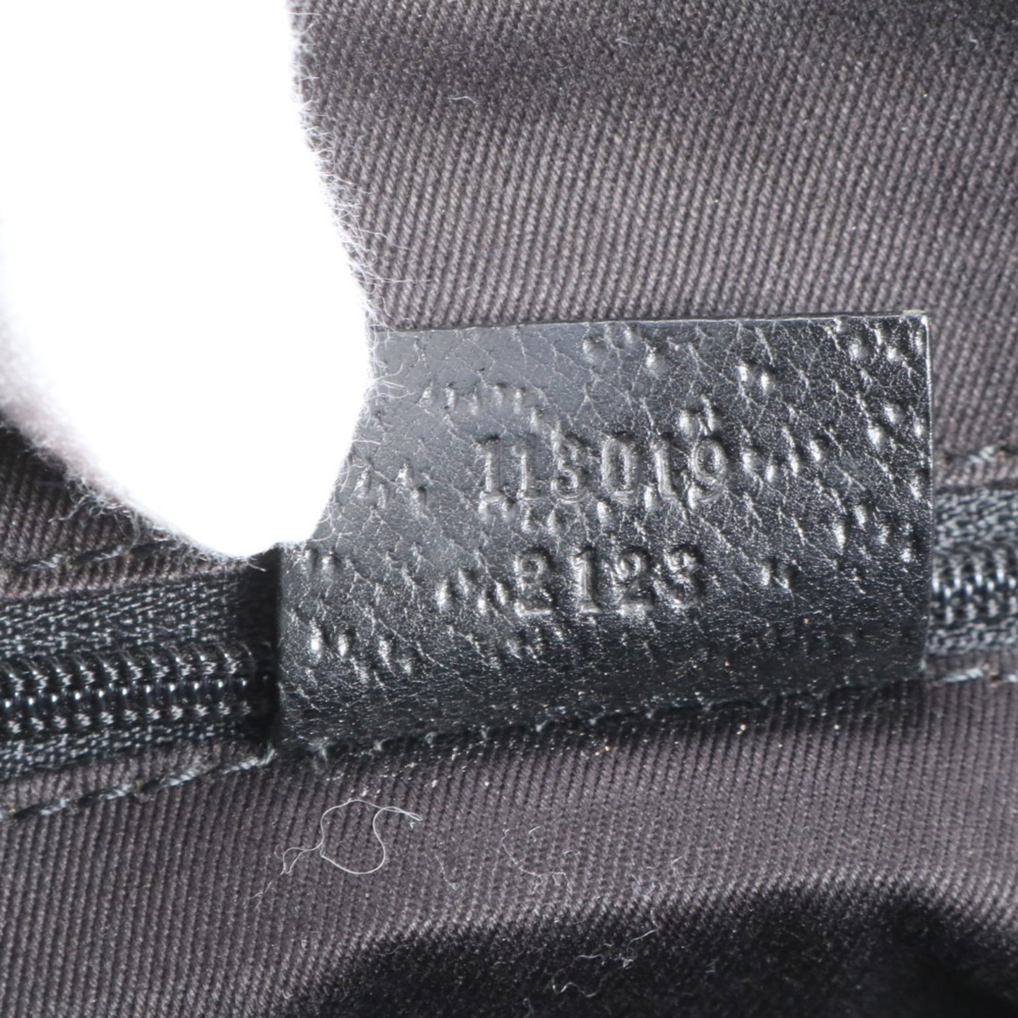 Gucci GG Canvas 113019 Leather Tote Bag Shoulder Handbag Black Women's