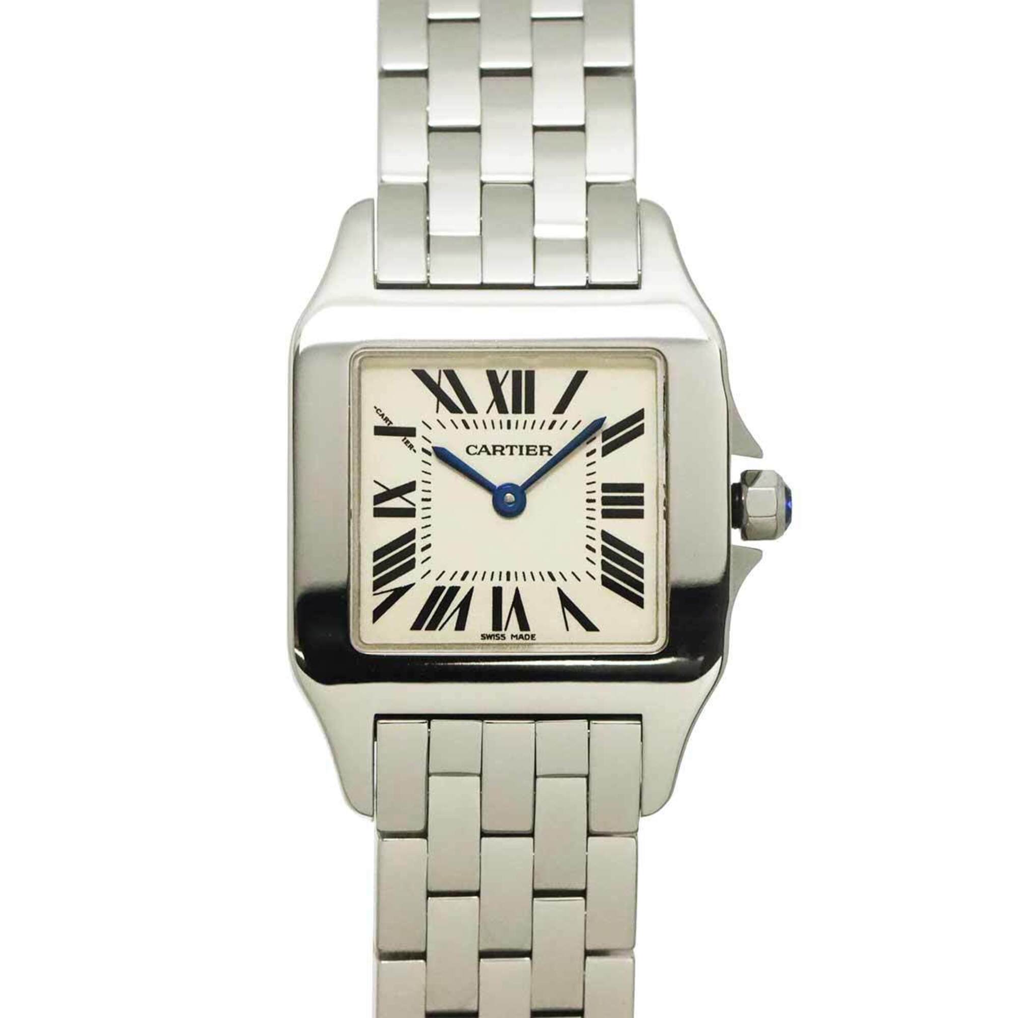 Cartier Santos Demoiselle LM W25065Z5 Boys' Watch, Ivory, Quartz Watch — Like New