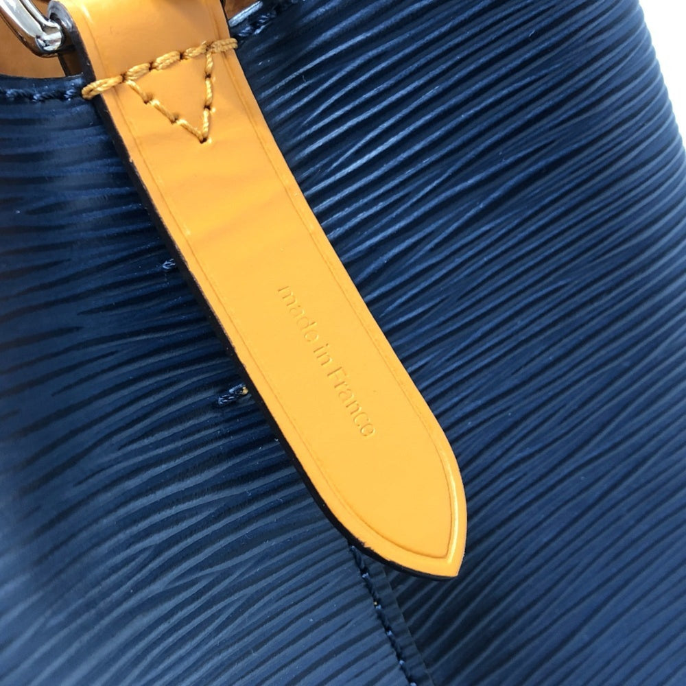 LOUIS VUITTON M53610 Epi NeoNoe Two-Tone Bag, Handbag/Shoulder Bag in Leather, Indigo/Saffron and Navy, Like New — Like New