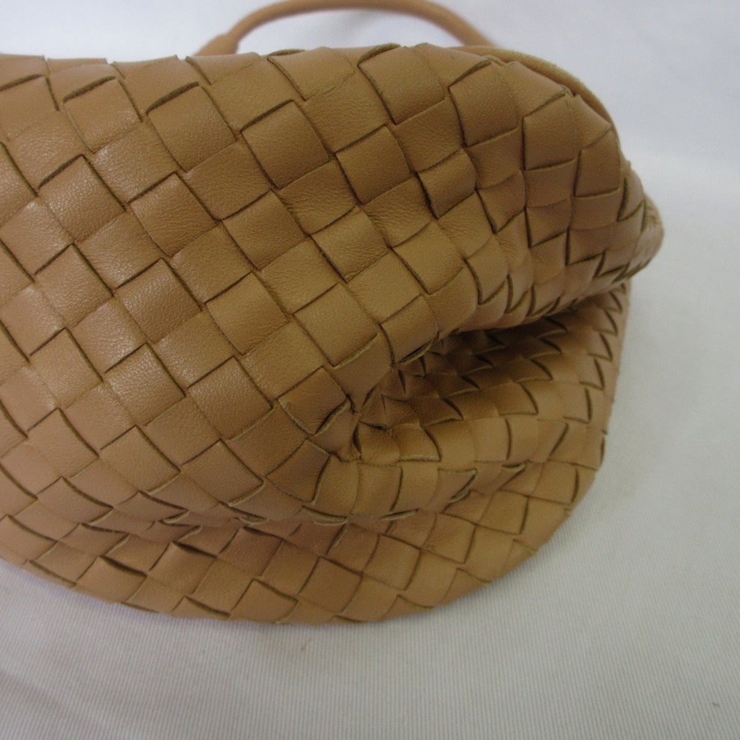 BOTTEGA VENETA Intrecciato Satchel Handbag in Pink Beige for Women