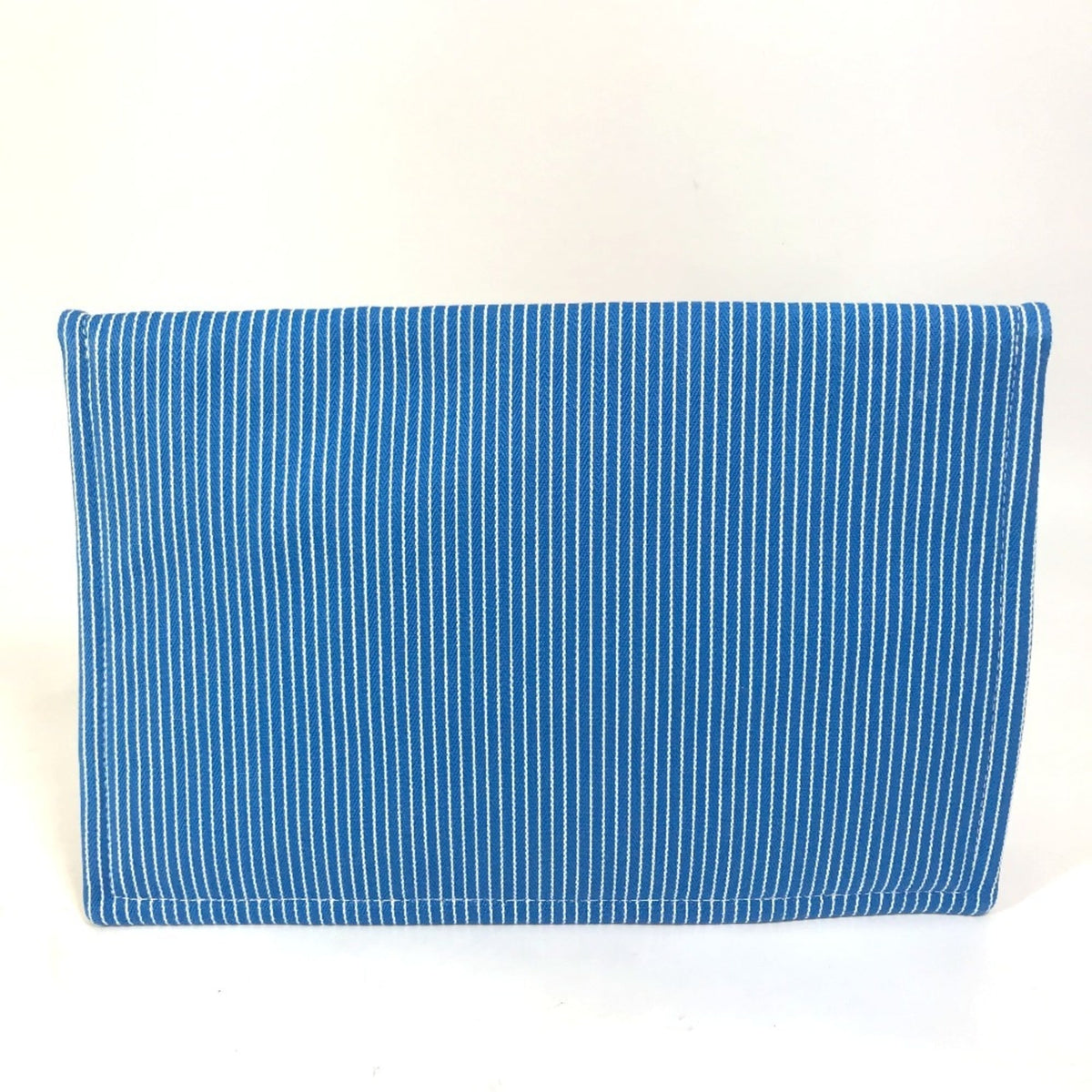 HERMES Hermes Flat Western Company GM Case Pouch Cotton Women's Blue E-230927-3 — New - Store Return