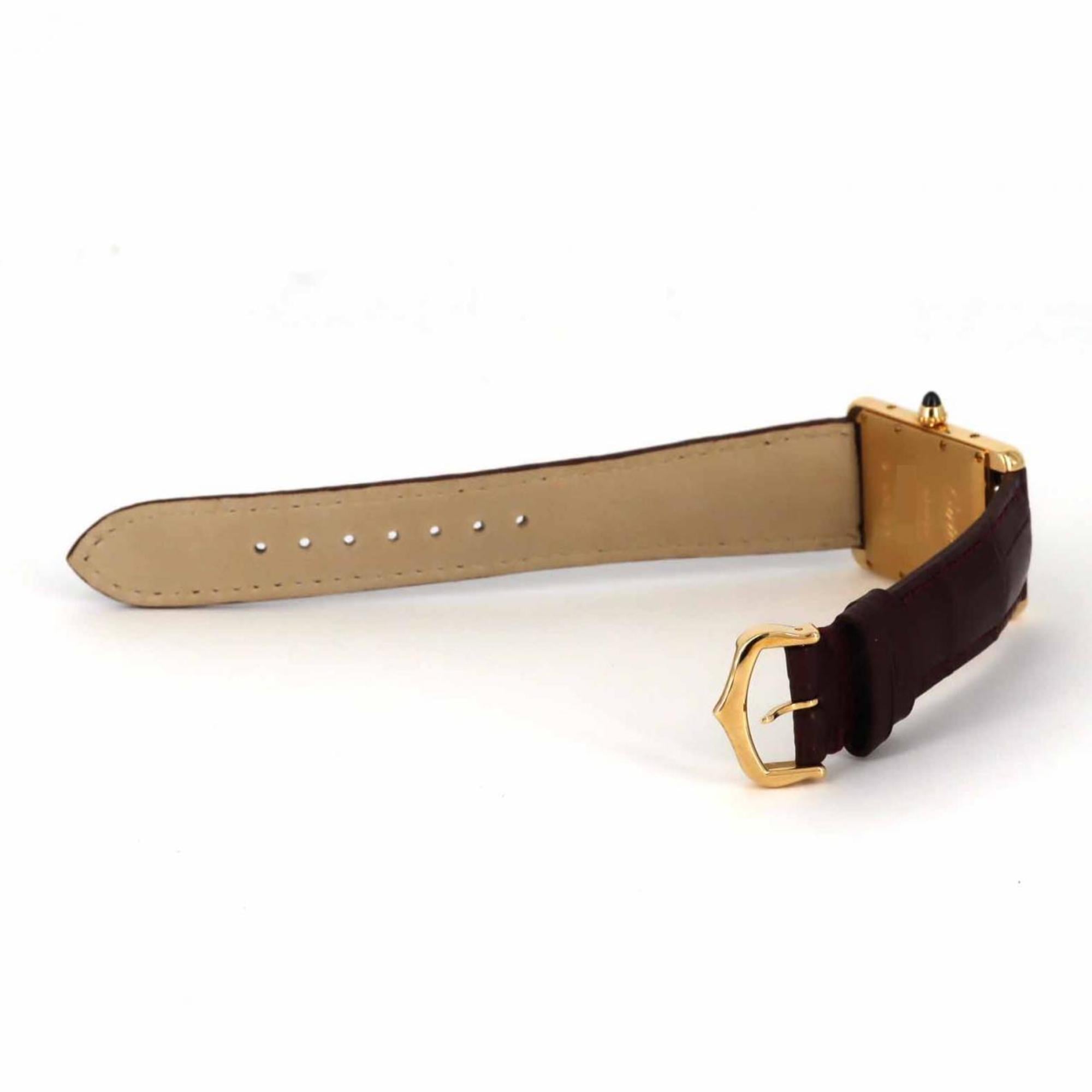 Cartier Tank Louis MM YG WGTA0059 Watch Manual Winding — Very Good