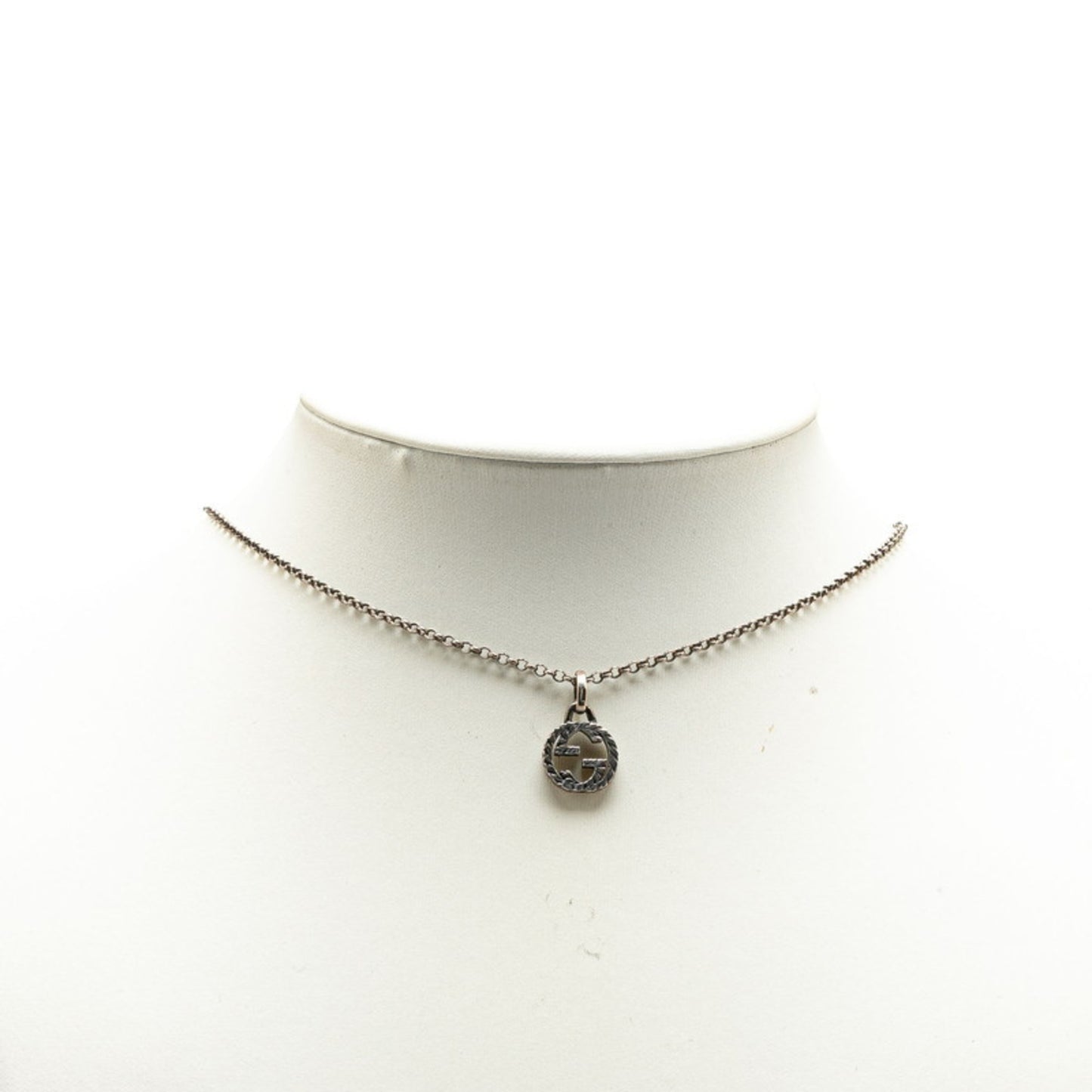 Gucci Interlocking G Necklace SV925 Silver Women's GUCCI