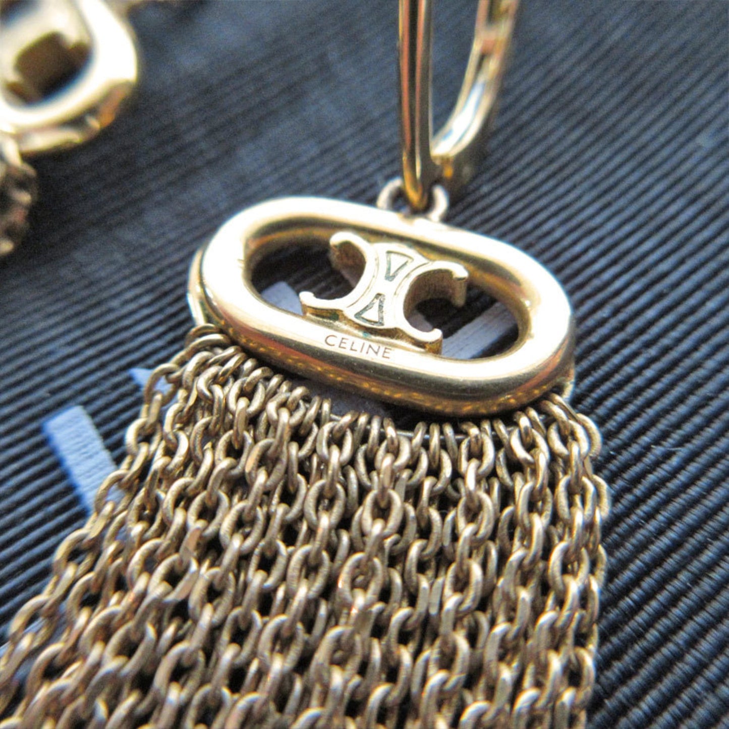 CELINE Earrings Metal Gold Women's s0623a